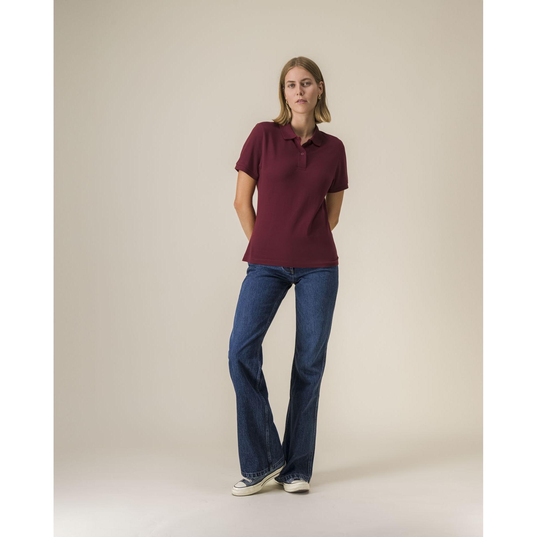 Tricou polo pentru femei Stella Coaster Burgundy L
