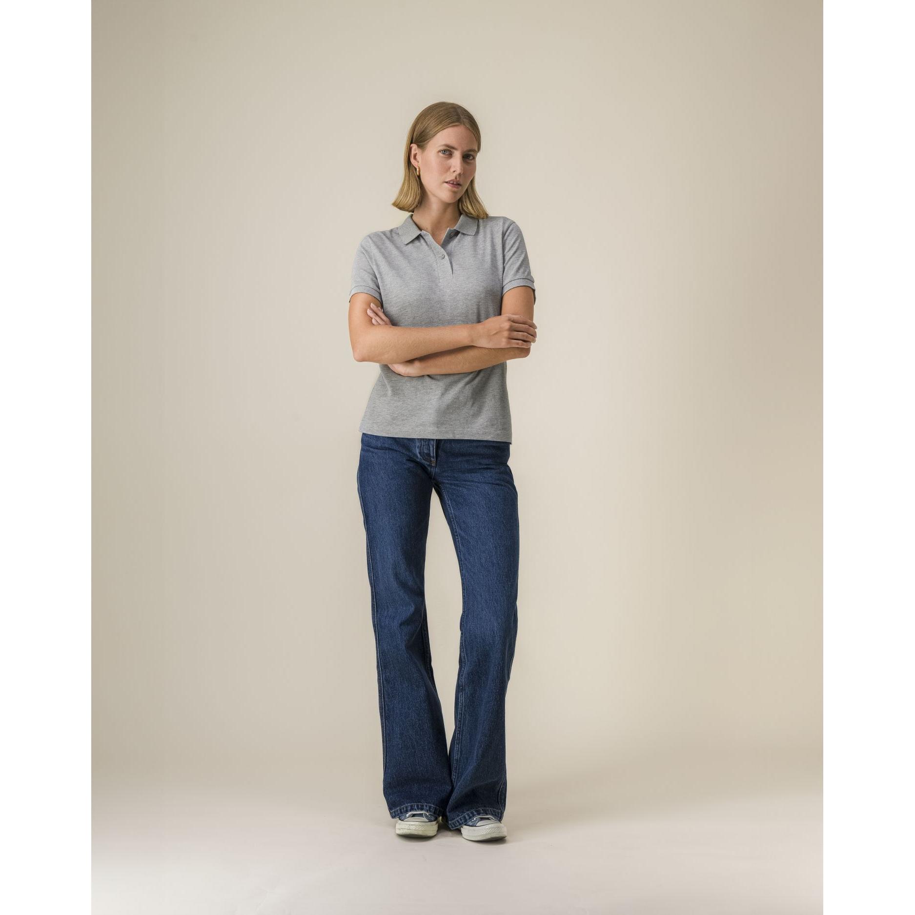 Tricou polo pentru femei Stella Coaster Heather Grey L