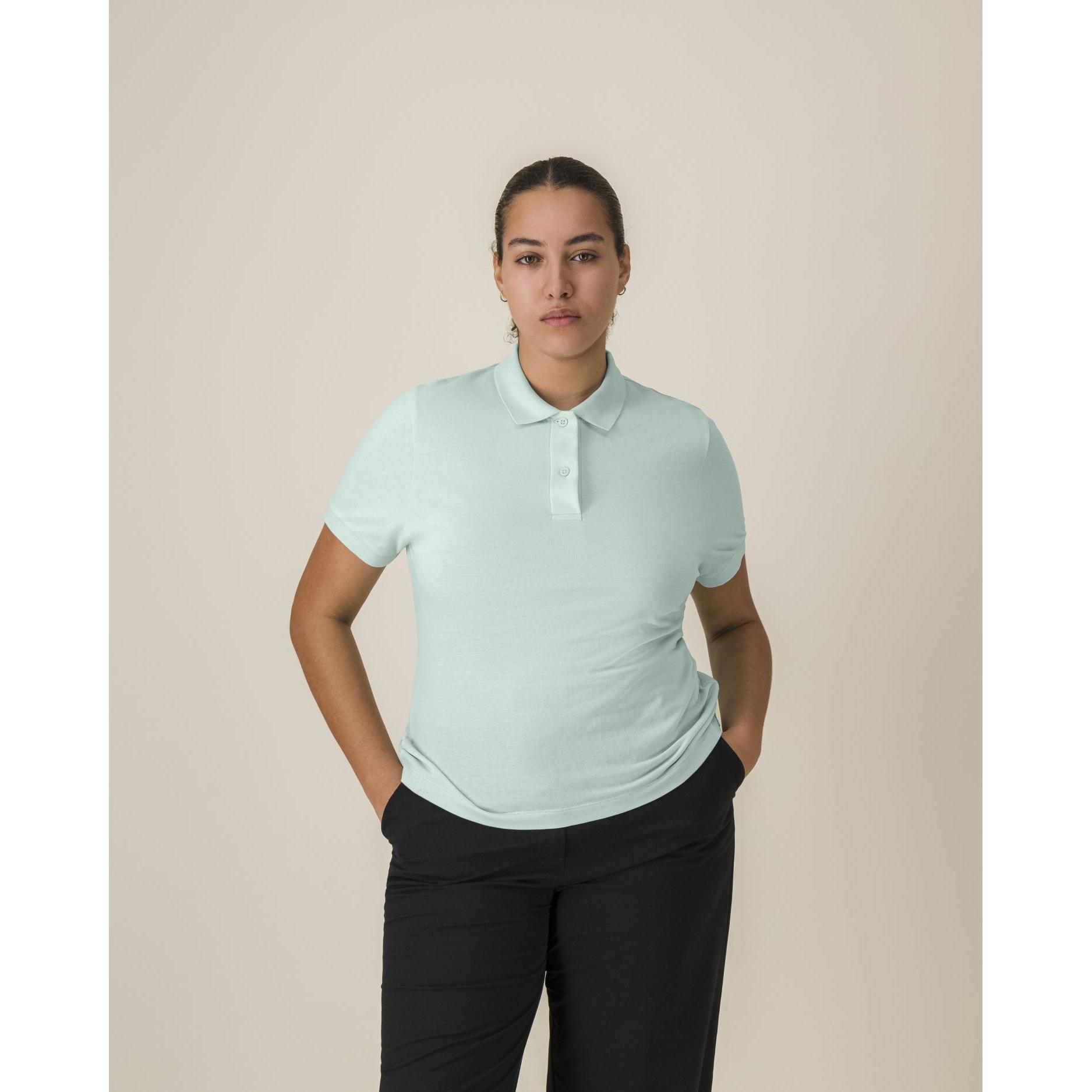 Tricou polo pentru femei Stella Coaster Caribbean Blue L