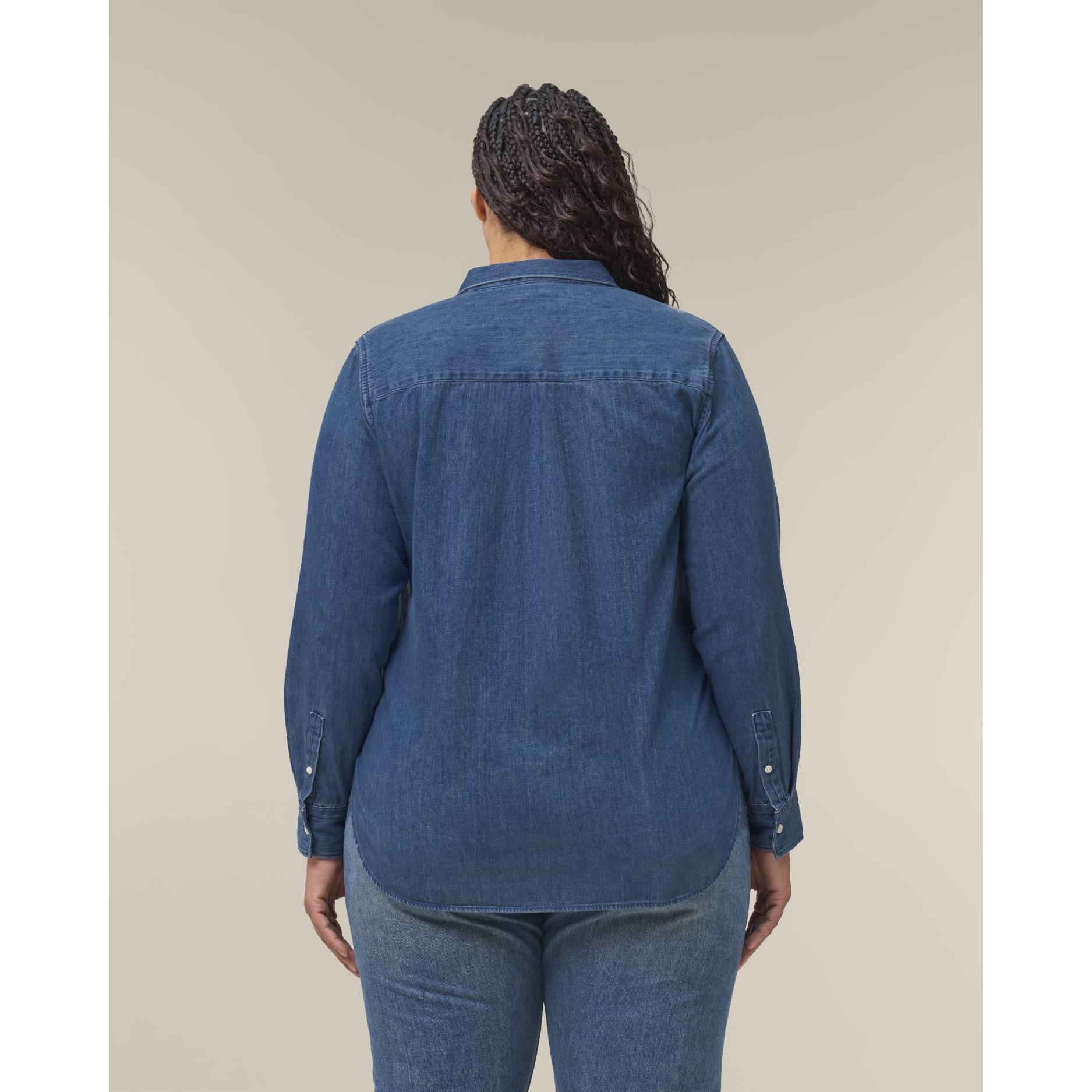 Cămașă pentru femei Stella Denim Mid Wash XL