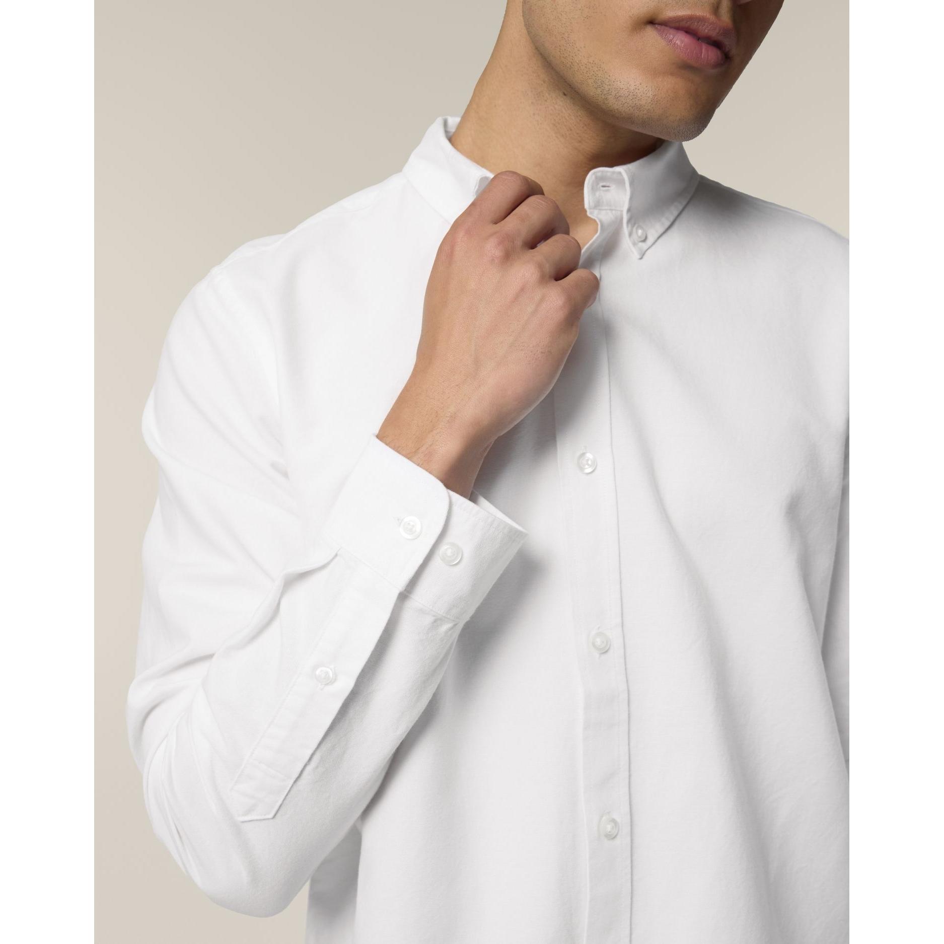 Cămașă pentru bărbați Stanley Oxford White L