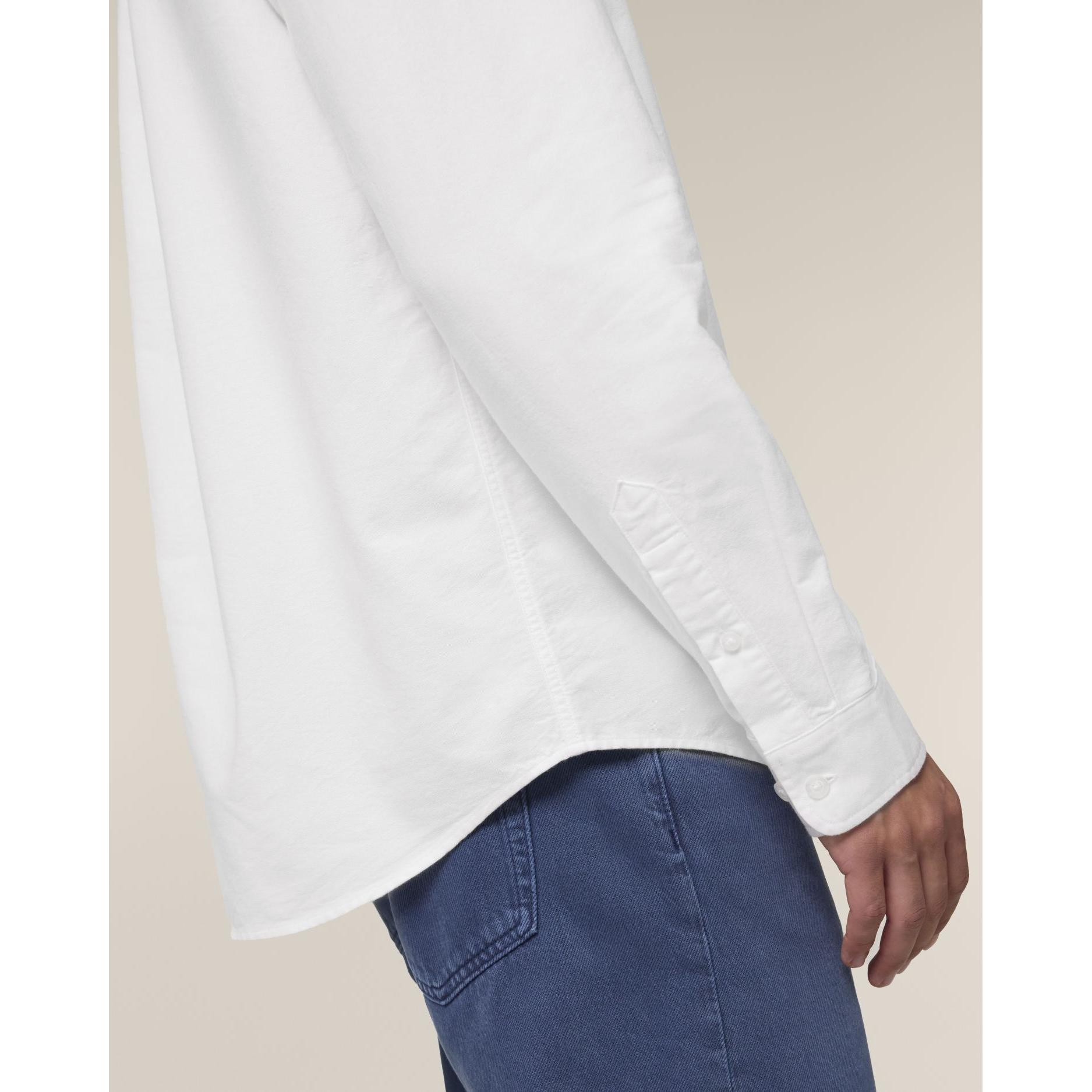 Cămașă pentru bărbați Stanley Oxford White L