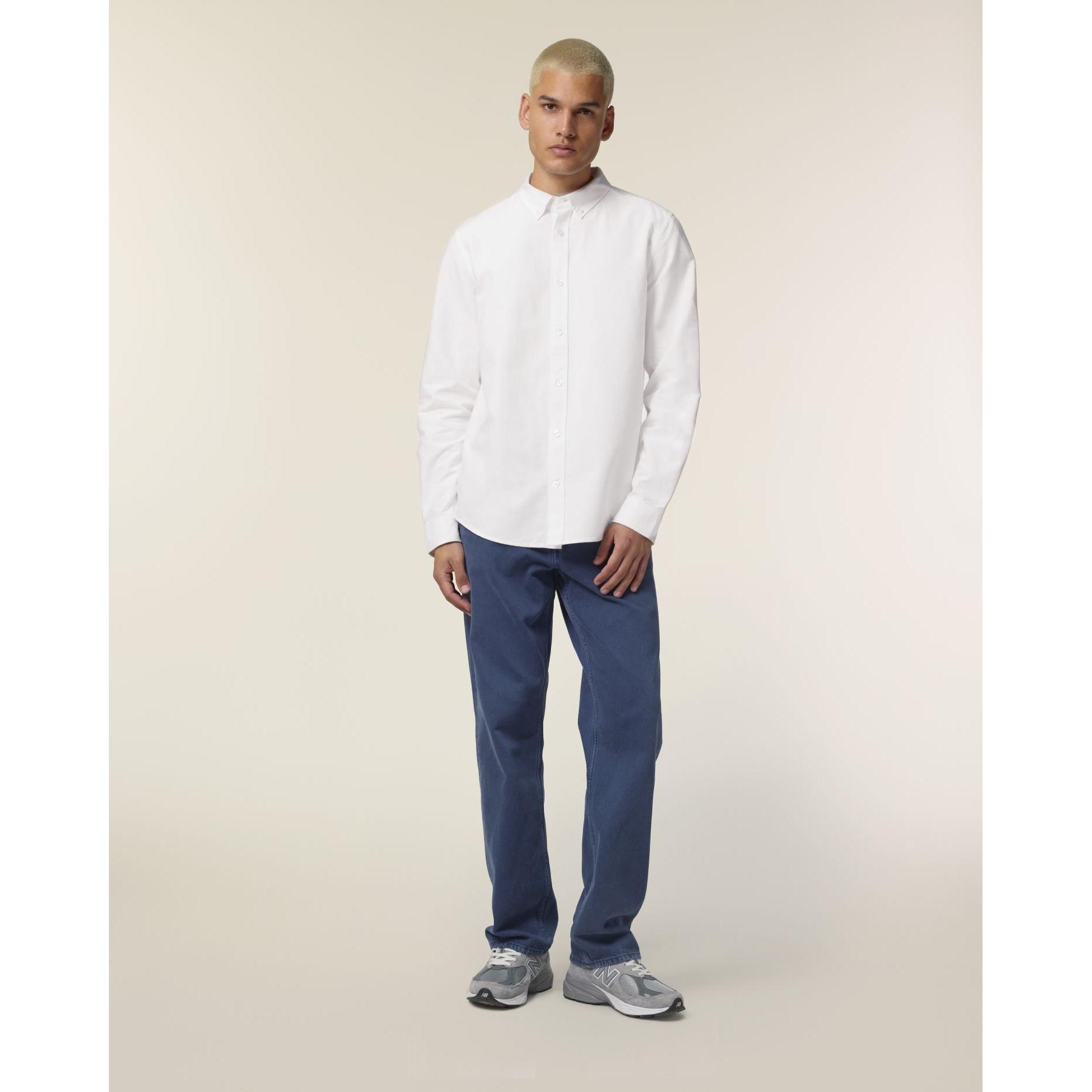 Cămașă pentru bărbați Stanley Oxford White L