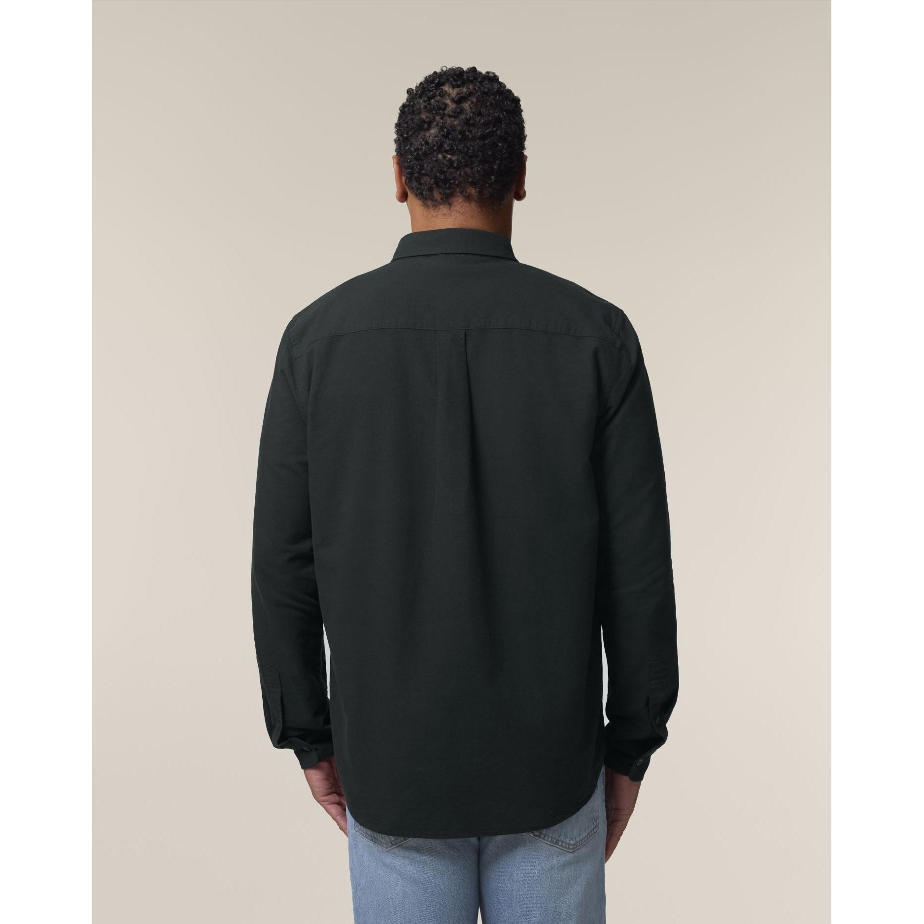 Cămașă pentru bărbați Stanley Oxford Black XXL