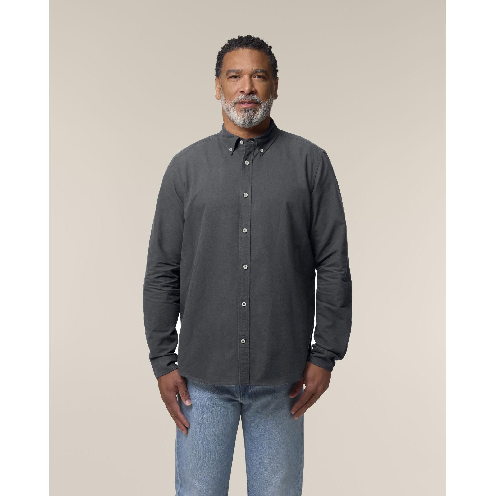 Cămașă pentru bărbați Stanley Oxford Anthracite L