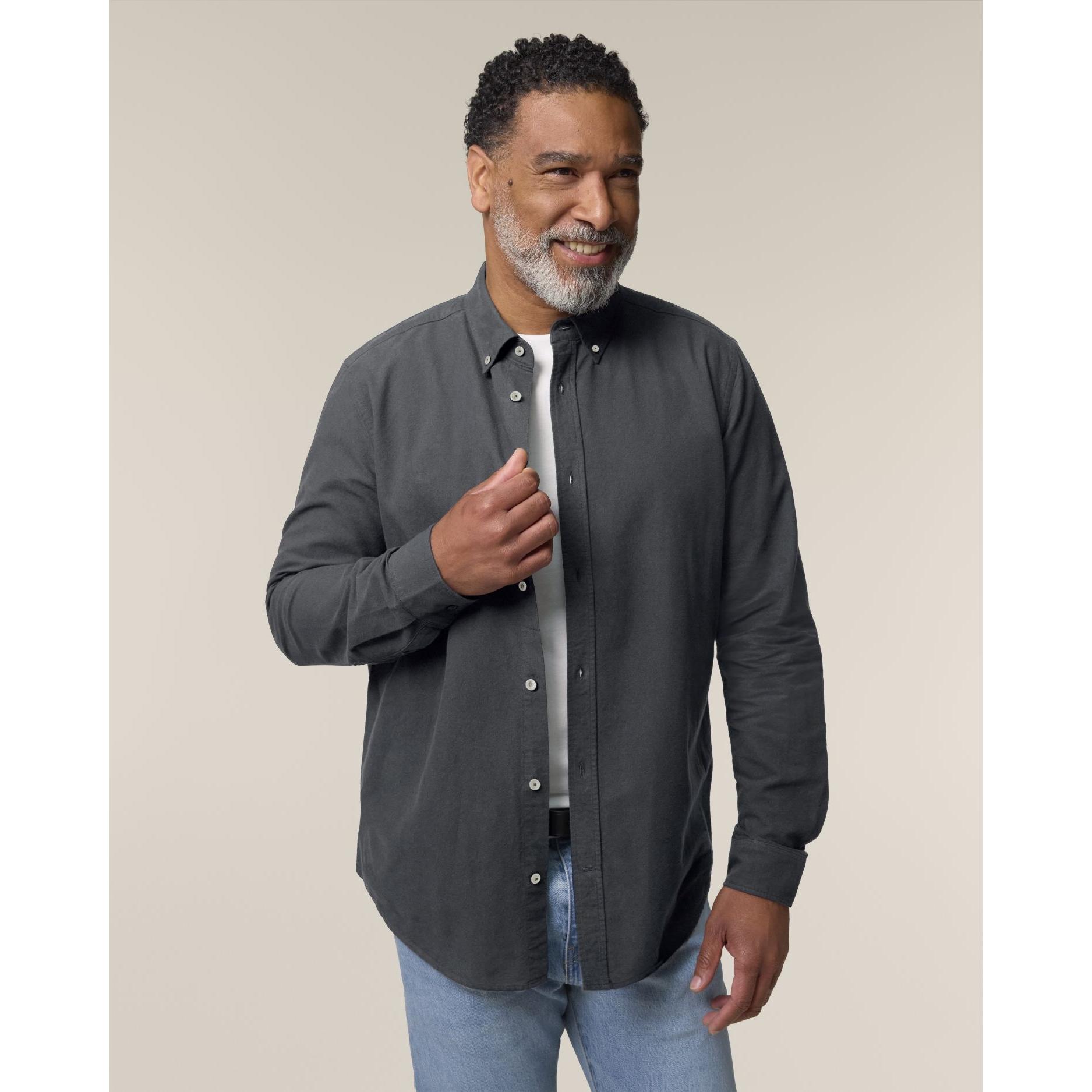 Cămașă pentru bărbați Stanley Oxford Anthracite L