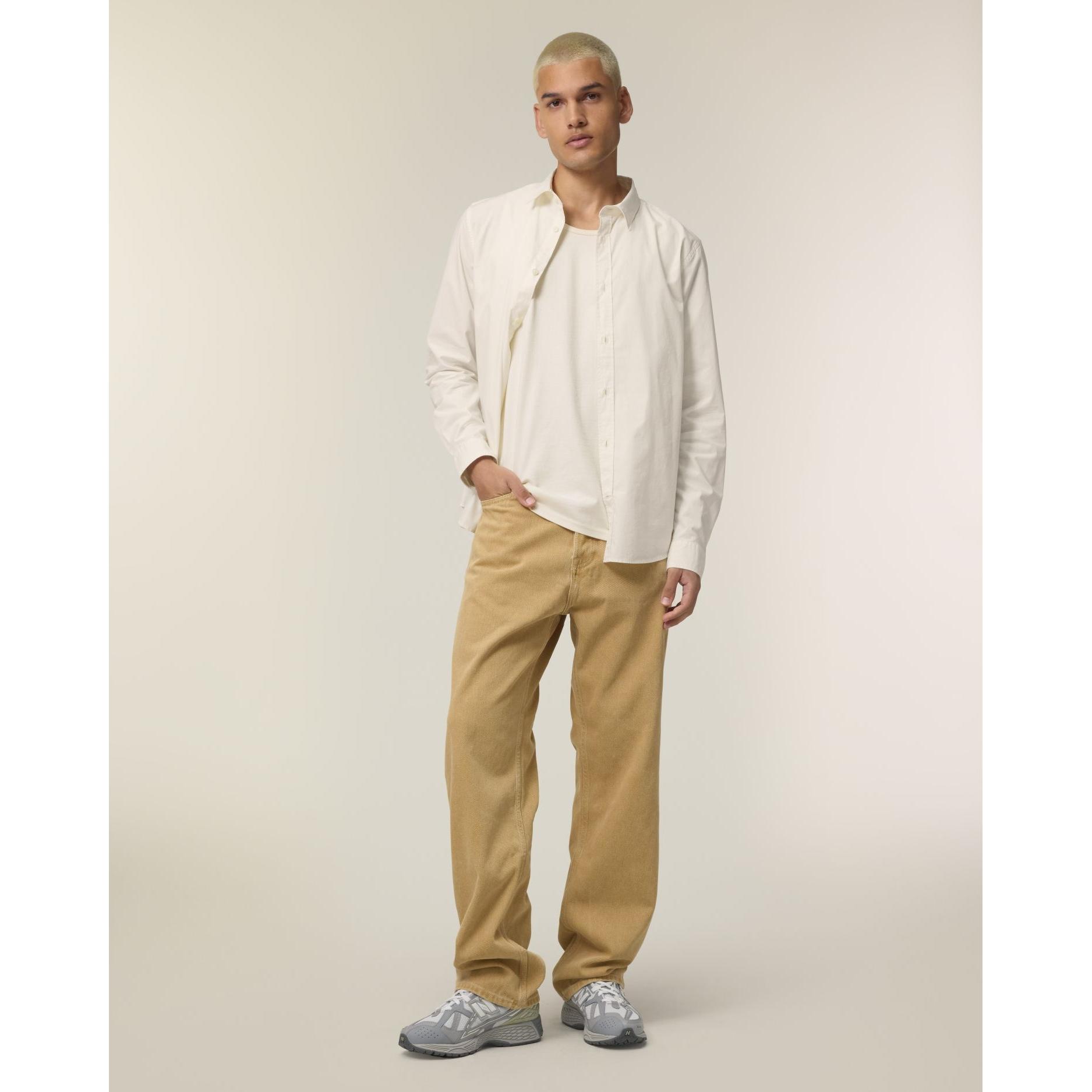 Cămașă pentru bărbați Stanley Styler Cream 5XL
