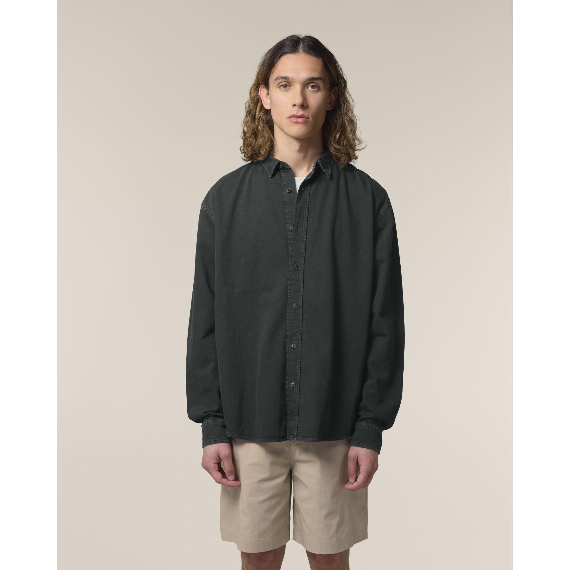 Cămașă unisex Worker G. Dyed Black Rock M