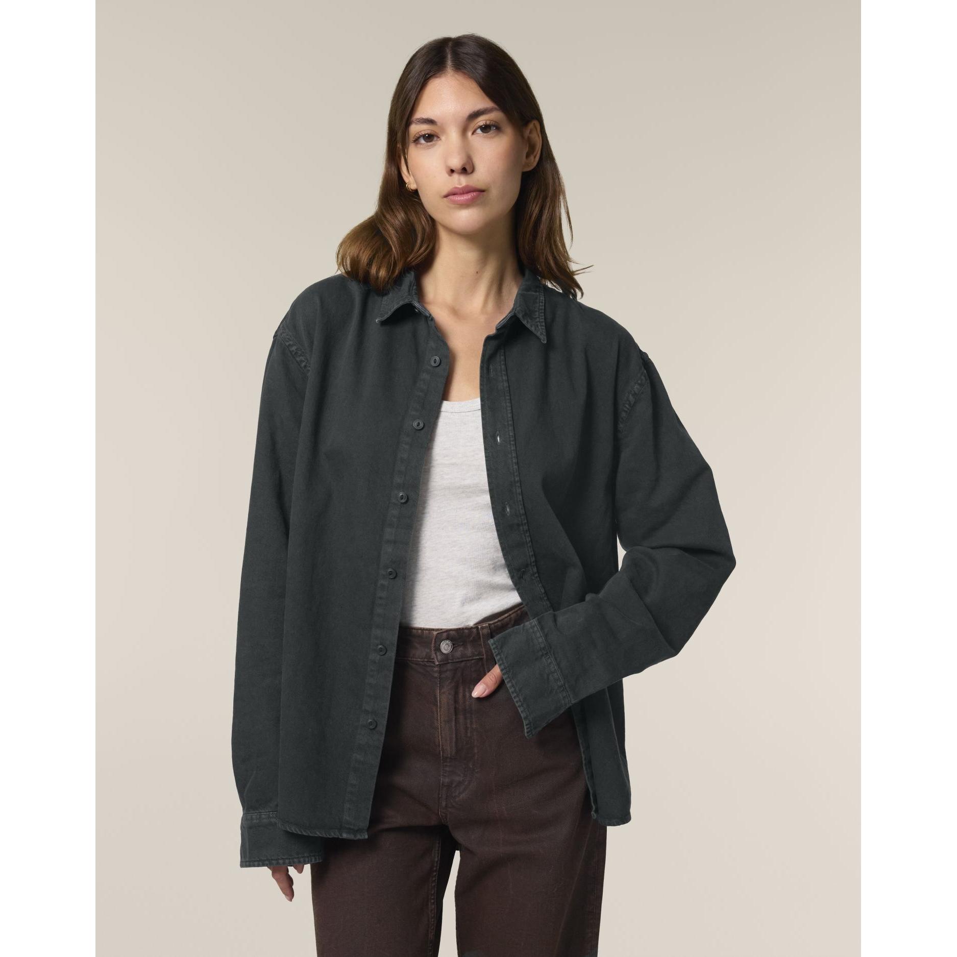 Cămașă unisex Worker G. Dyed Black Rock M