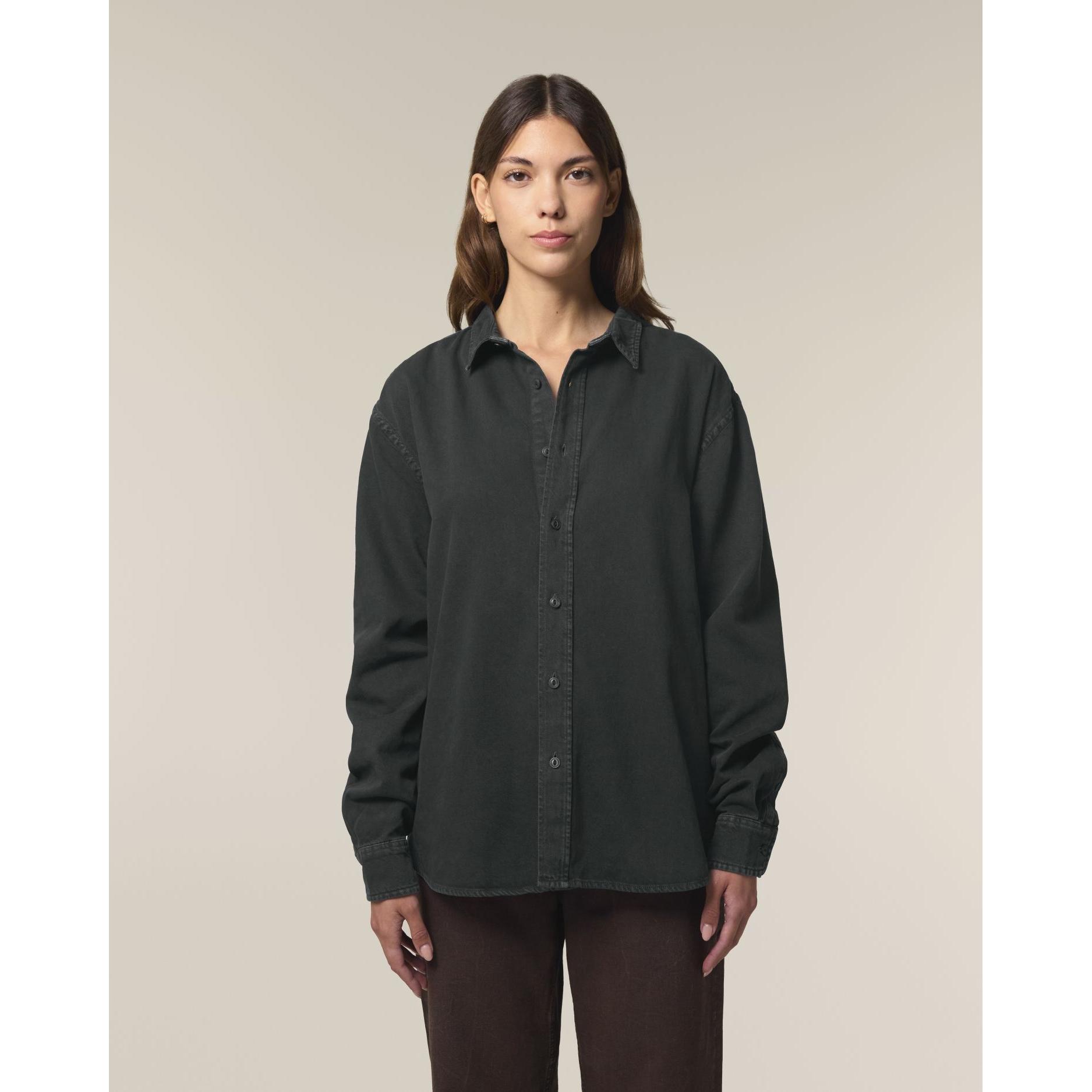 Cămașă unisex Worker G. Dyed Black Rock M