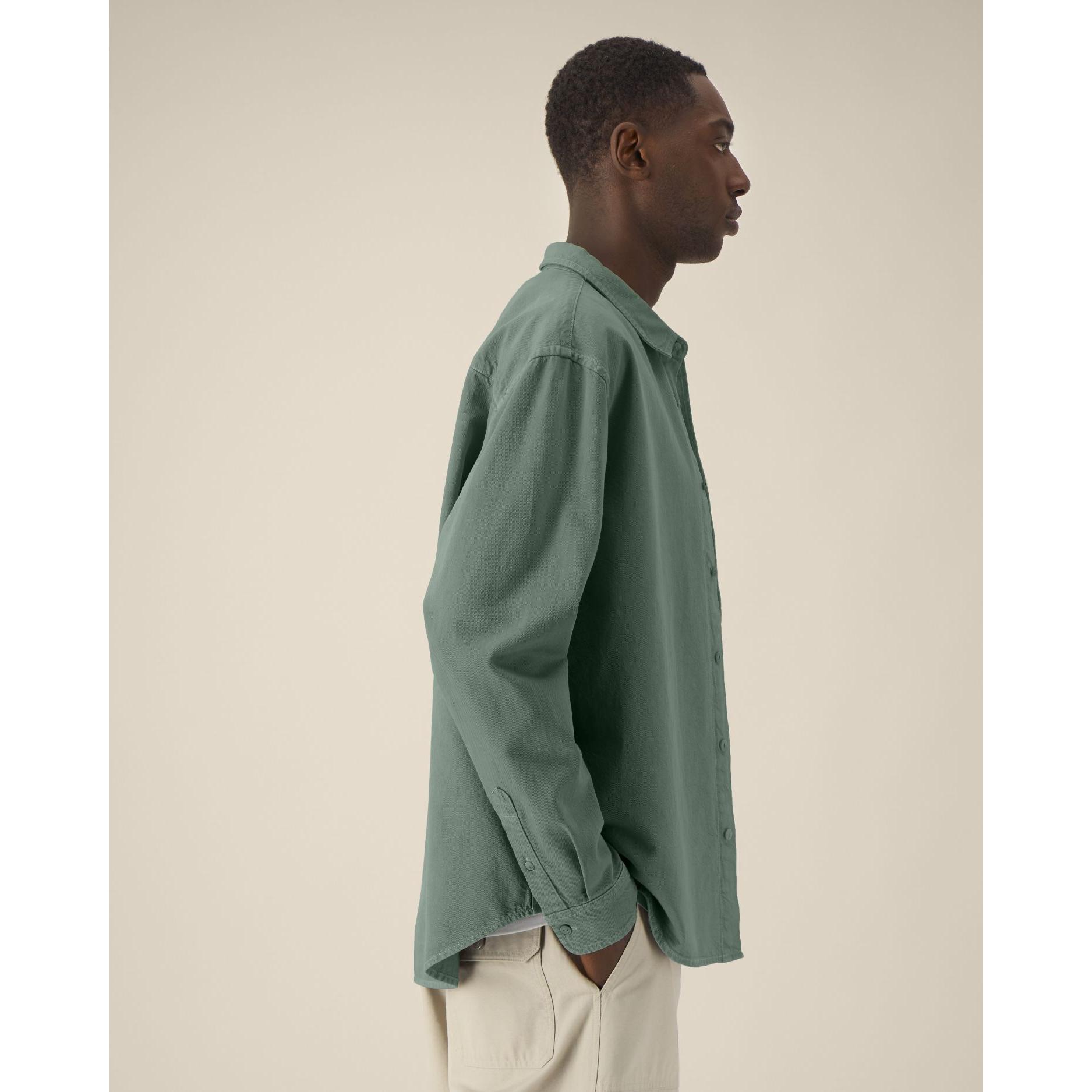 Cămașă unisex Worker G. Dyed Green Bay XS