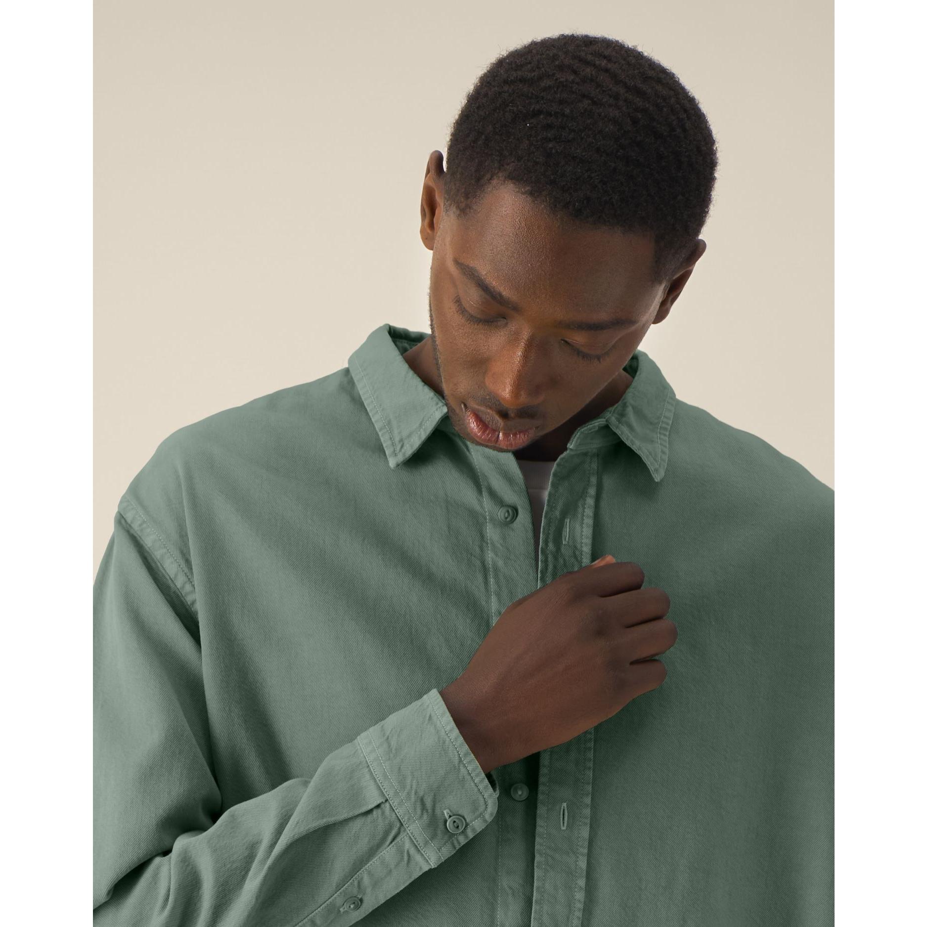 Cămașă unisex Worker G. Dyed Green Bay XS