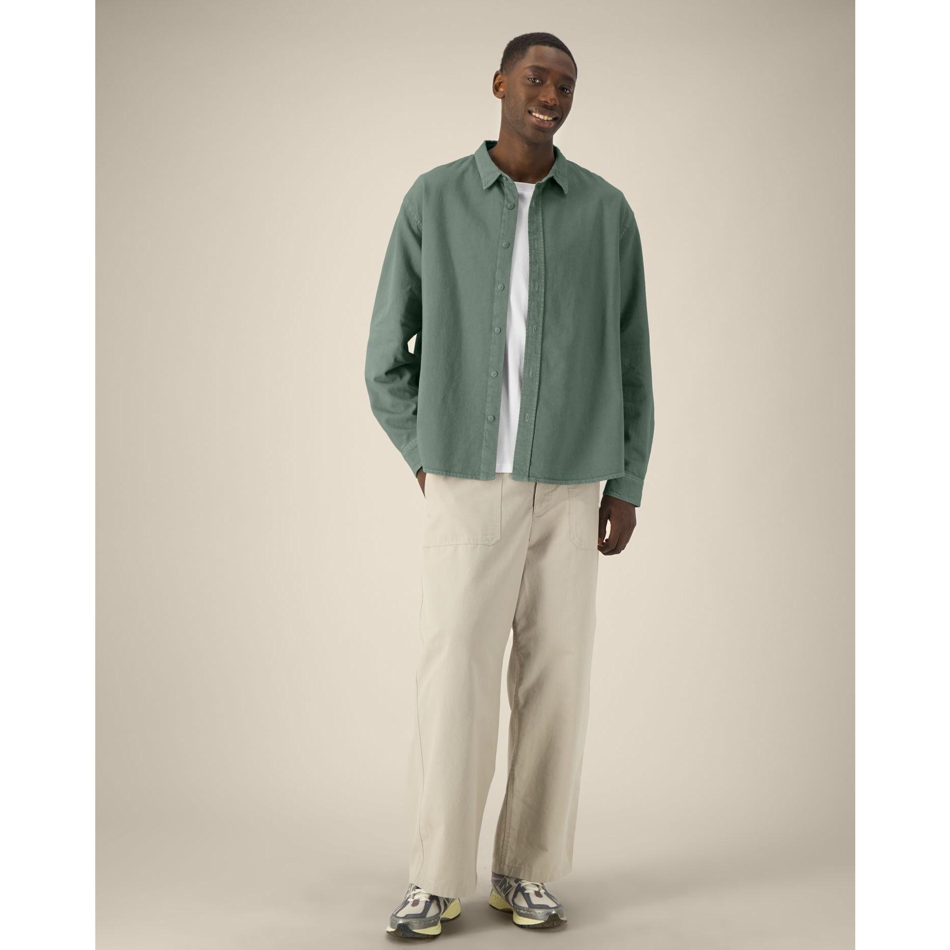 Cămașă unisex Worker G. Dyed Green Bay XS