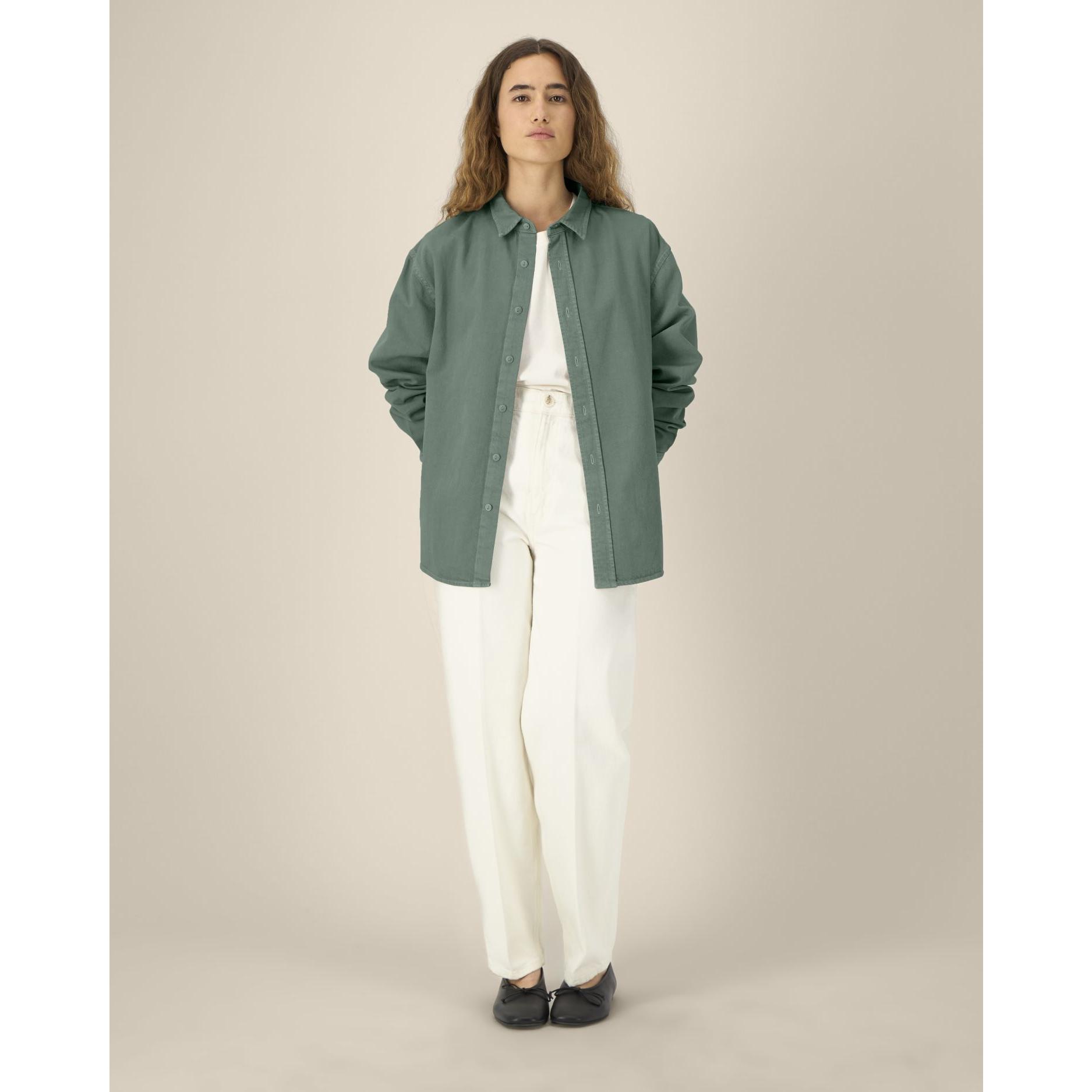 Cămașă unisex Worker G. Dyed Green Bay XS