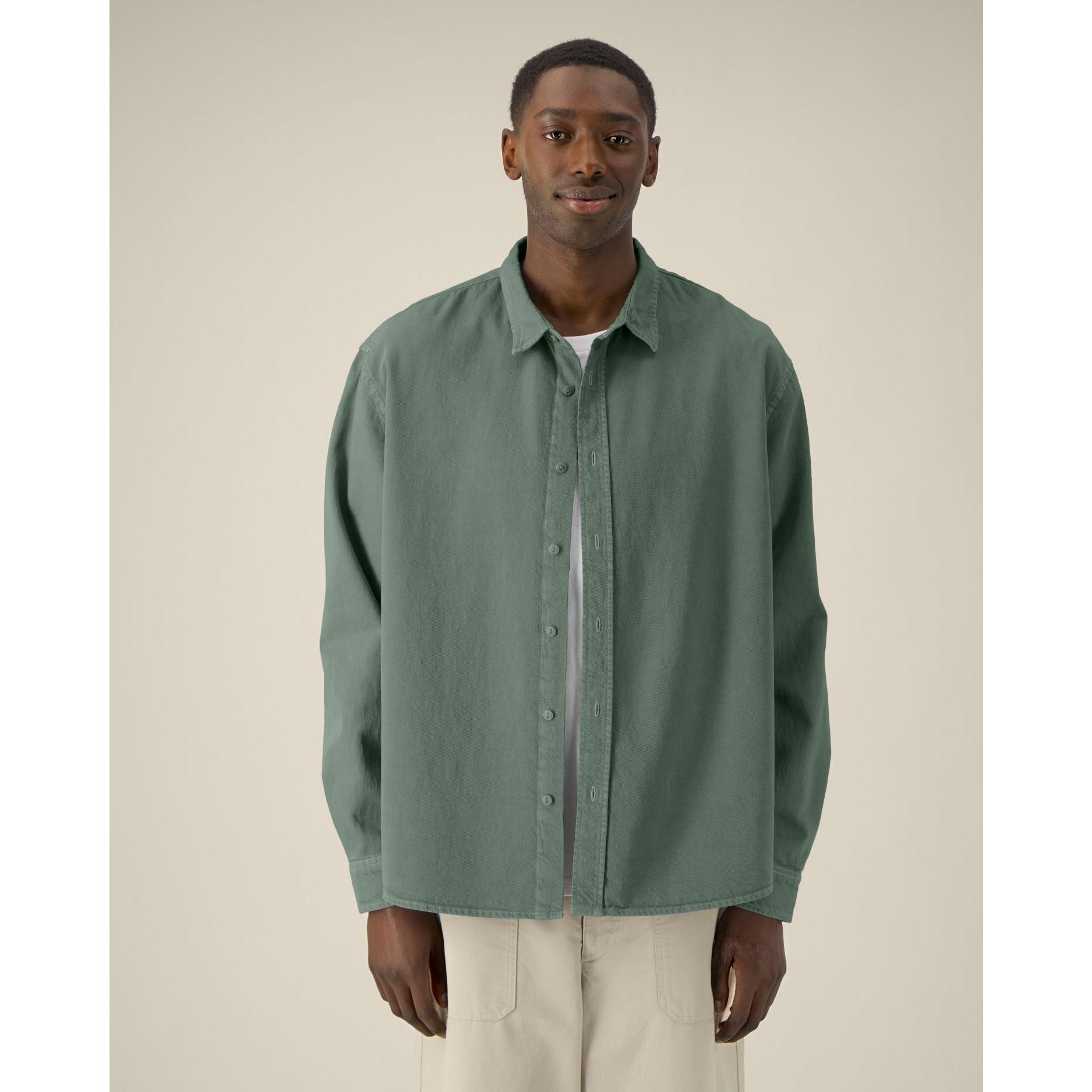 Cămașă unisex Worker G. Dyed Green Bay XS