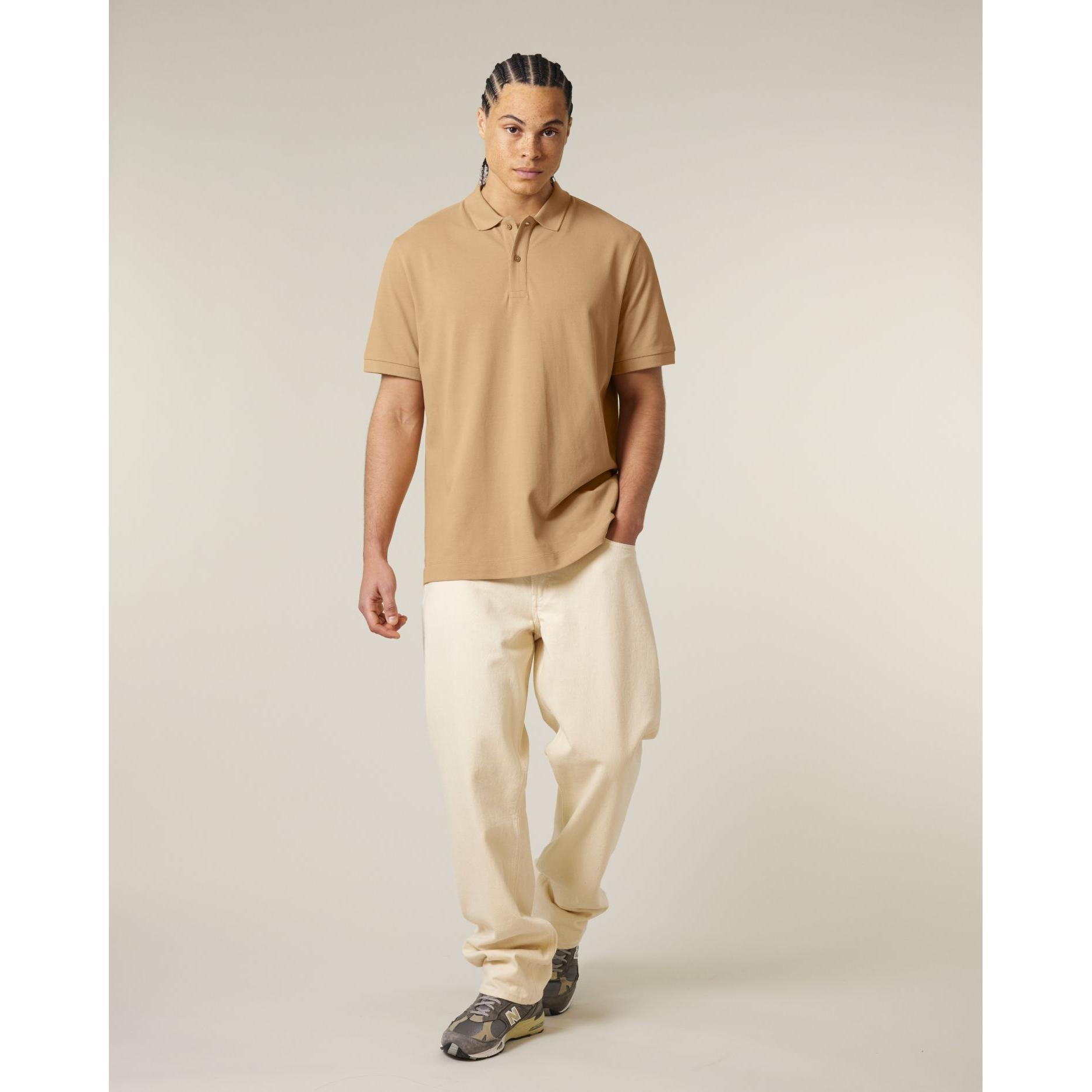 Tricou polo unisex Prepster 2.0 Latte 2XS