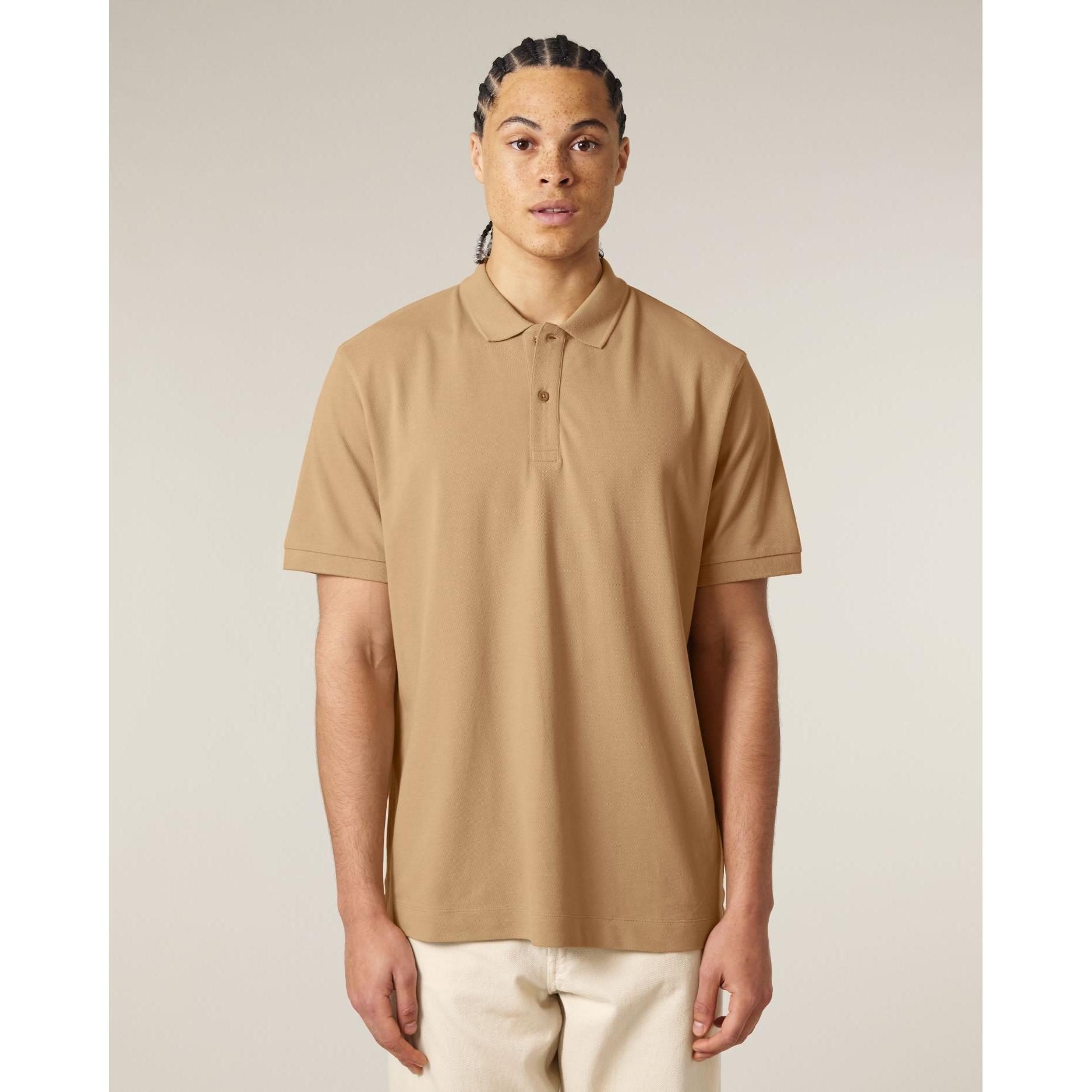 Tricou polo unisex Prepster 2.0 Latte 2XS