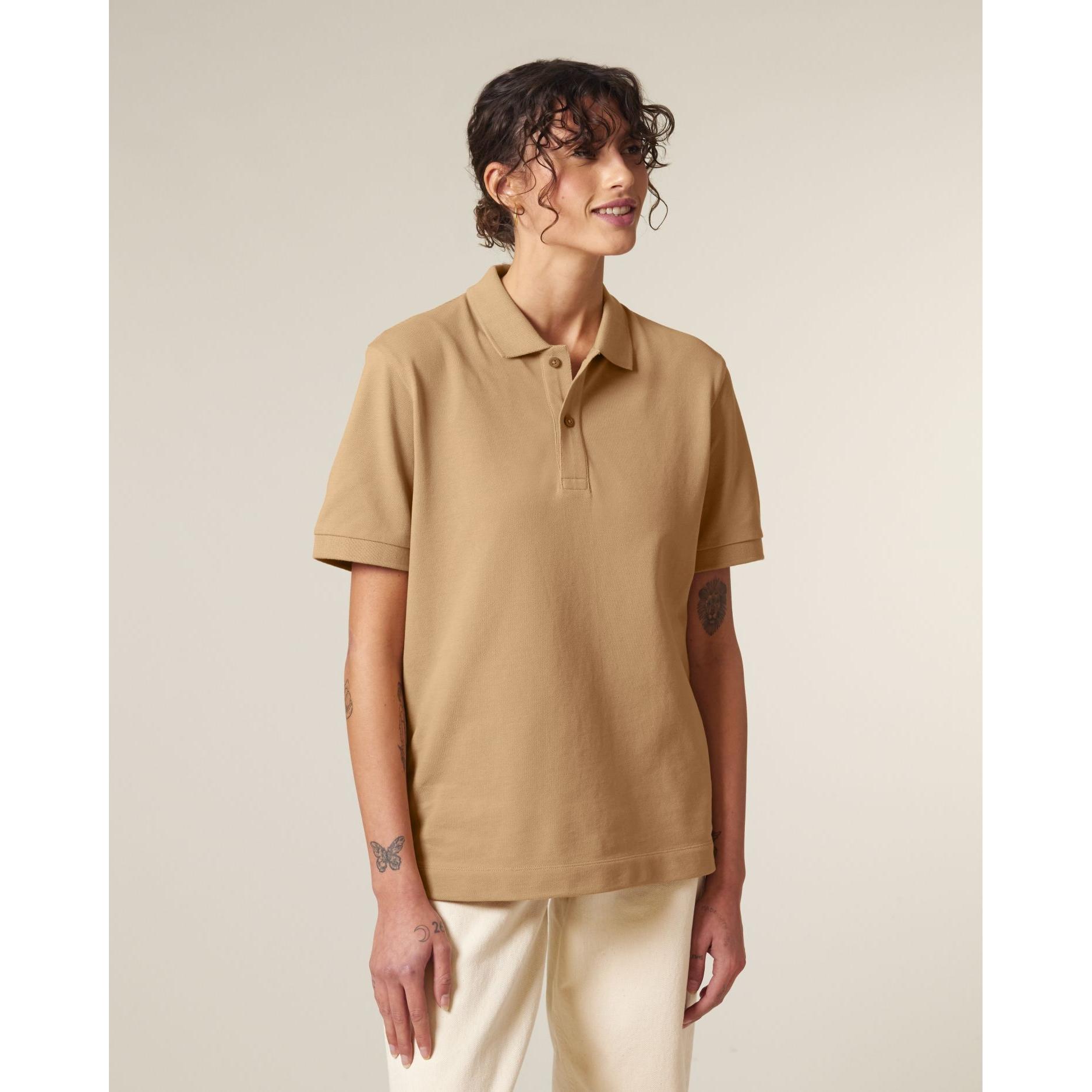 Tricou polo unisex Prepster 2.0 Latte 2XS