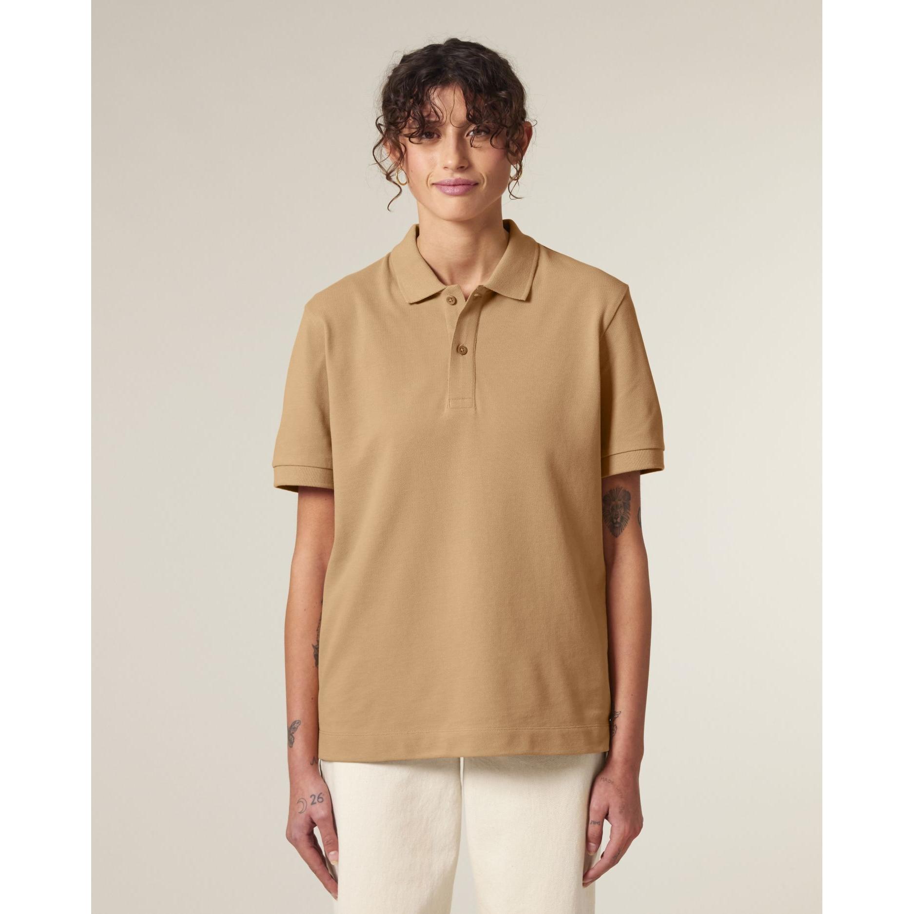Tricou polo unisex Prepster 2.0 Latte 2XS