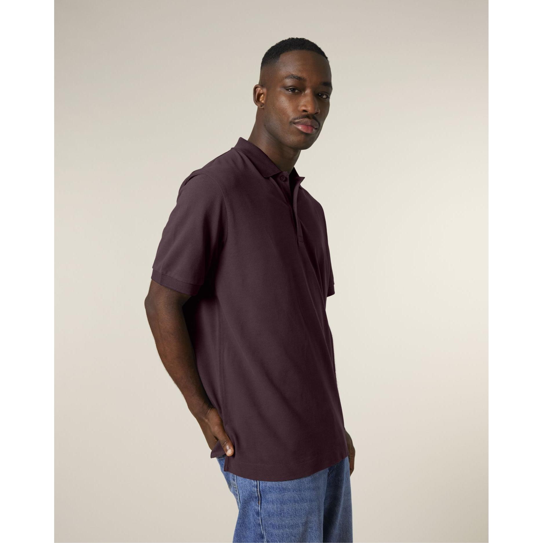 Tricou polo unisex Prepster 2.0 Red Brown 2XS