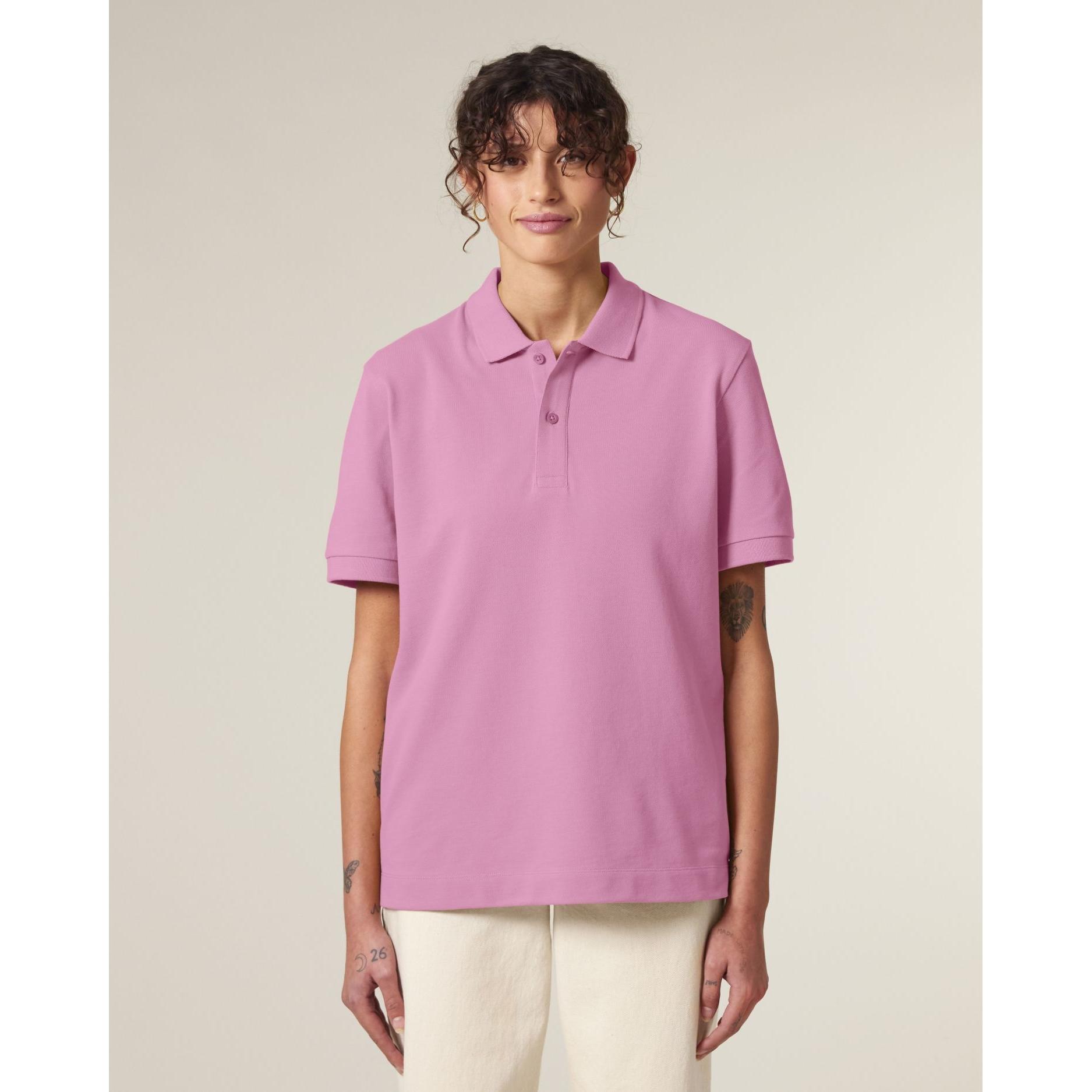 Tricou polo unisex Prepster 2.0 Bubble Pink 2XS