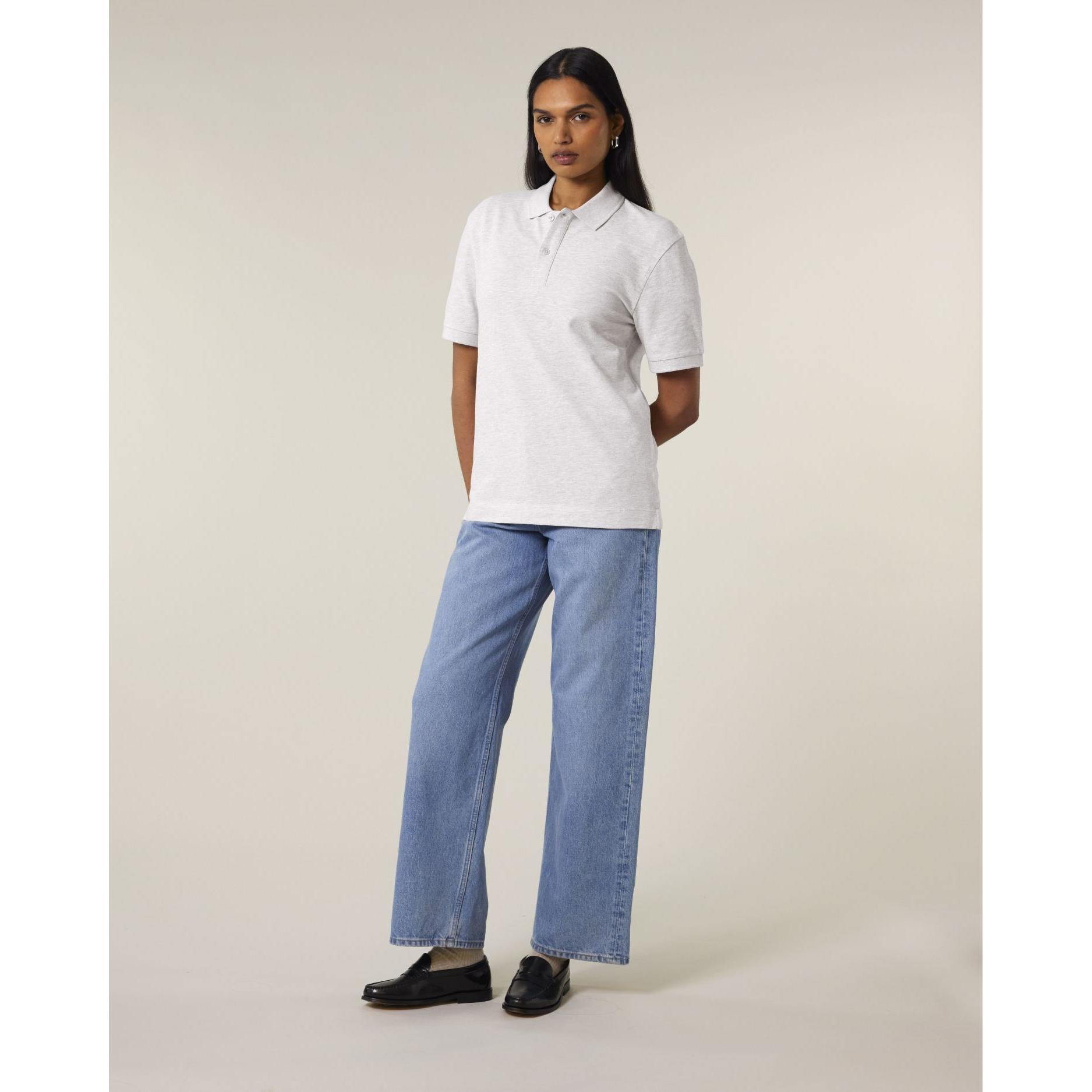 Tricou polo unisex Prepster 2.0 Cool Heather Grey 2XS