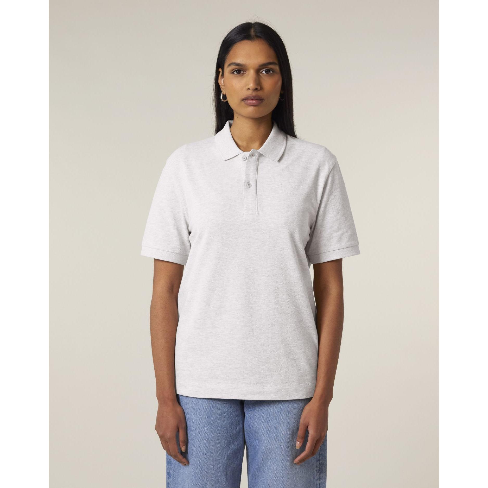 Tricou polo unisex Prepster 2.0 Cool Heather Grey 2XS