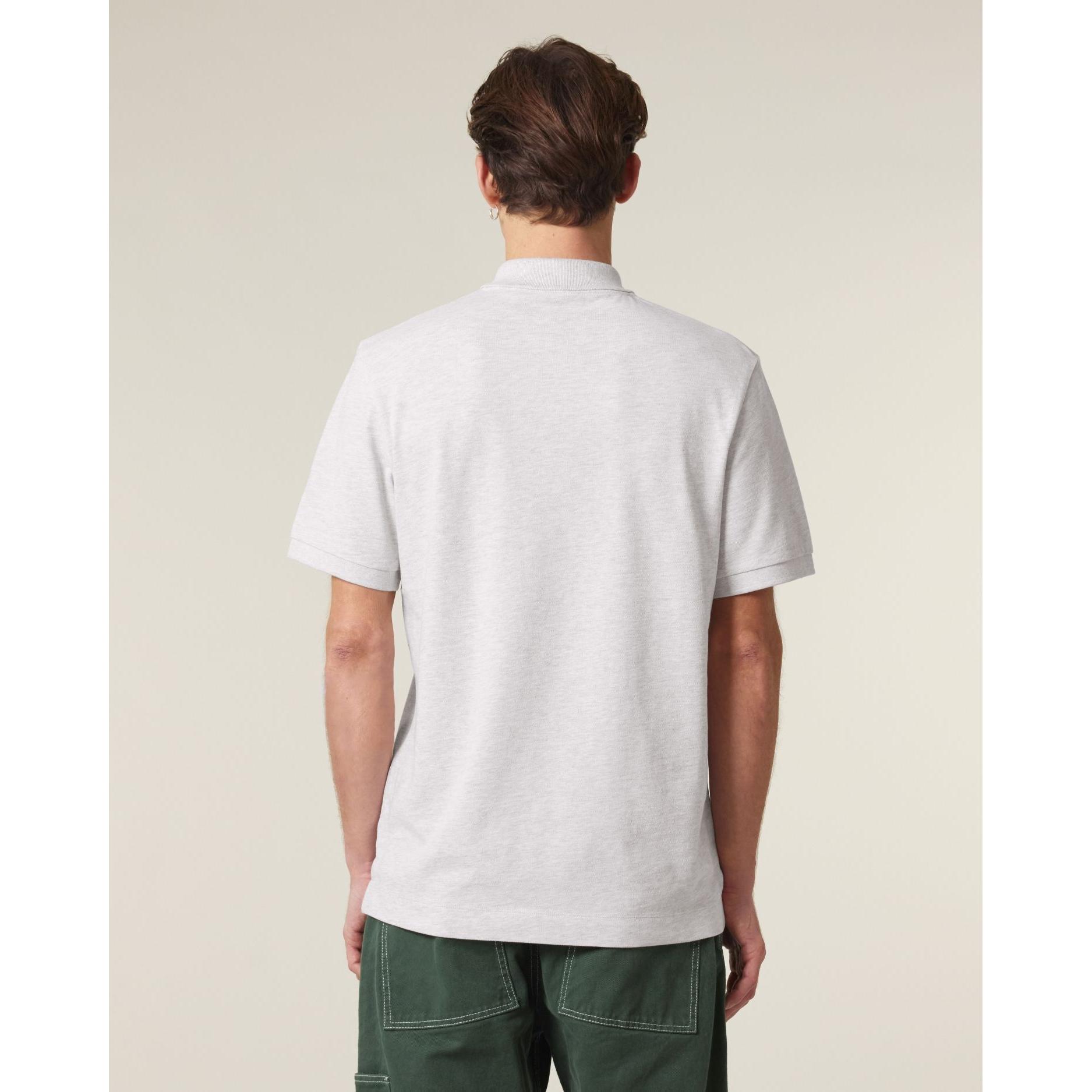 Tricou polo unisex Prepster 2.0 Cool Heather Grey 2XS