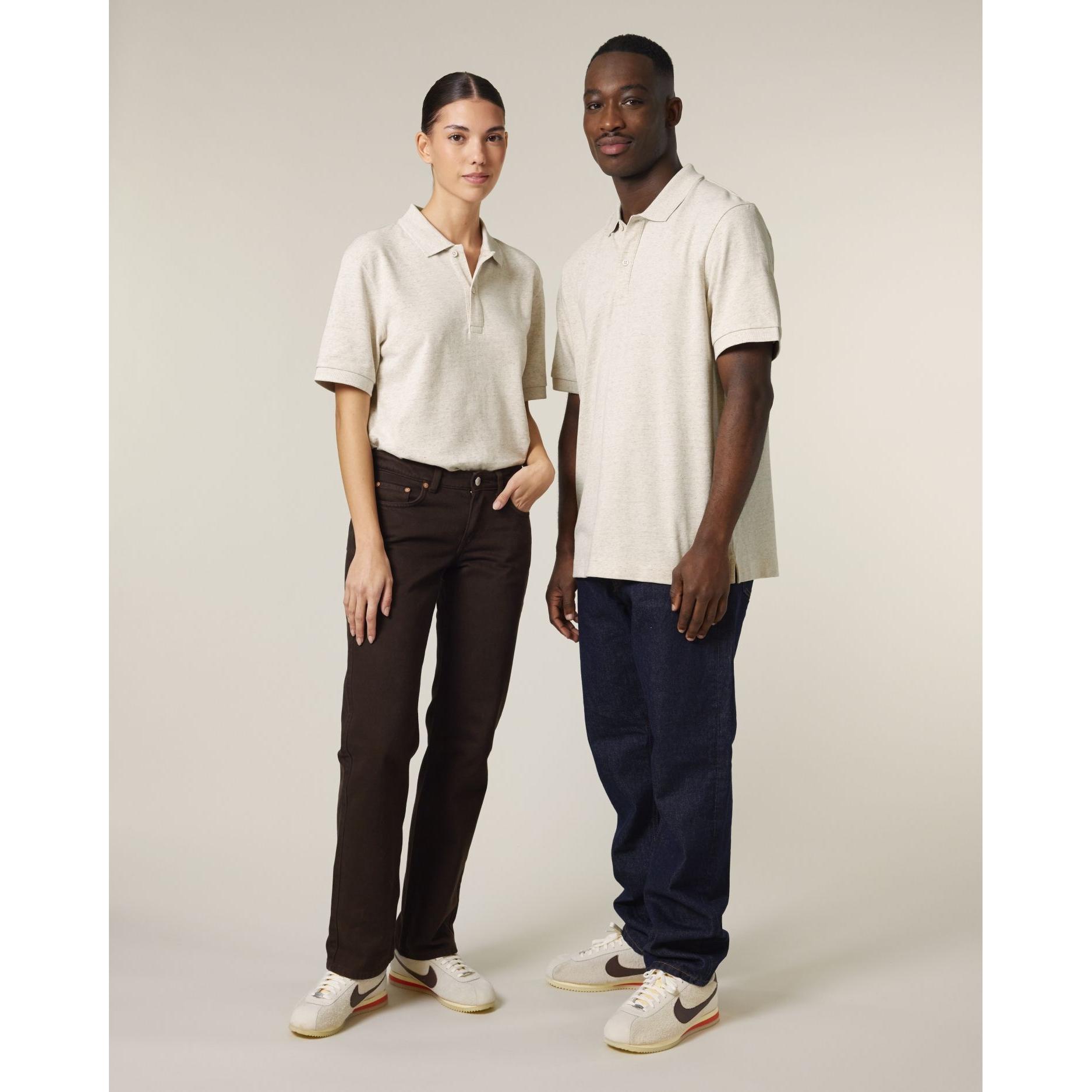 Tricou polo unisex Prepster 2.0 Eco-Heather XL