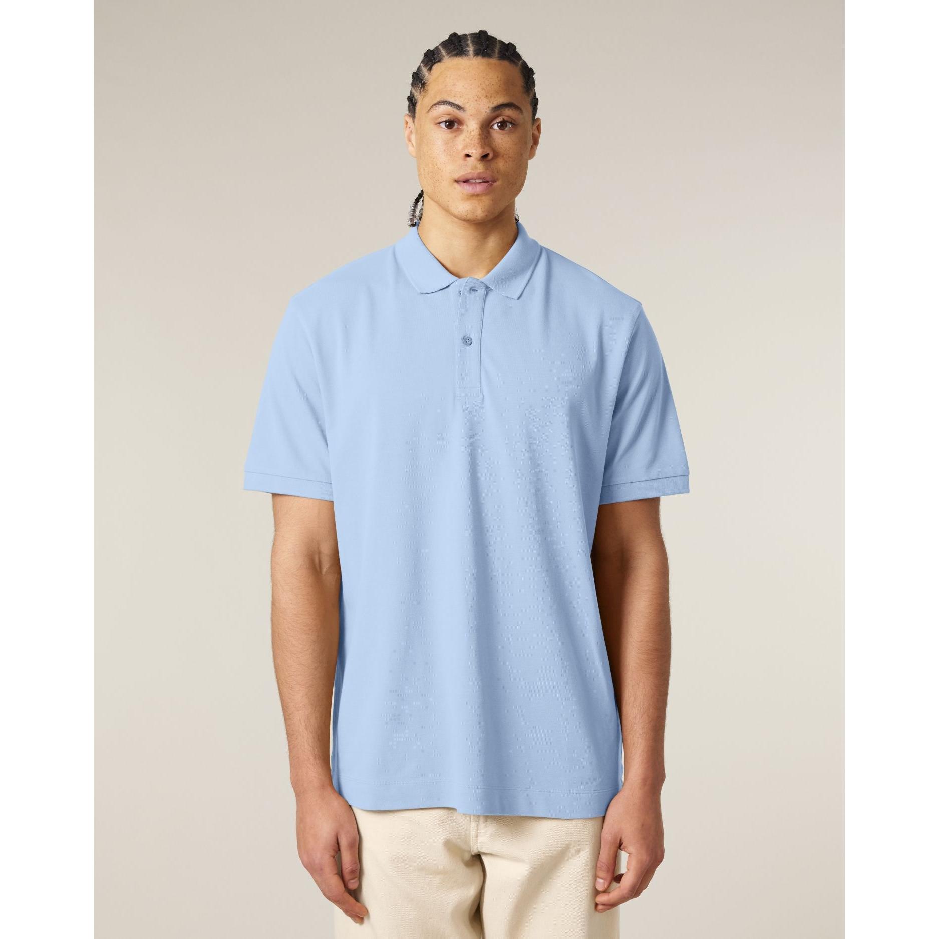 Tricou polo unisex Prepster 2.0 Blue Soul XXL