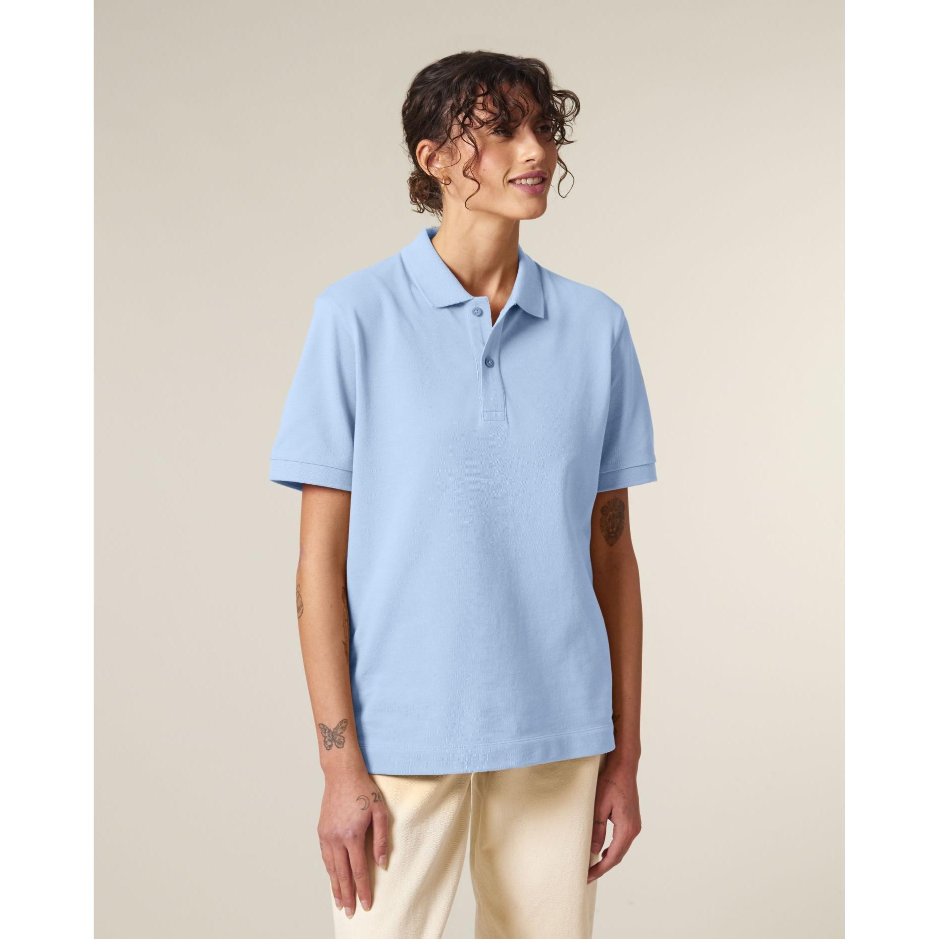 Tricou polo unisex Prepster 2.0 Blue Soul XXL
