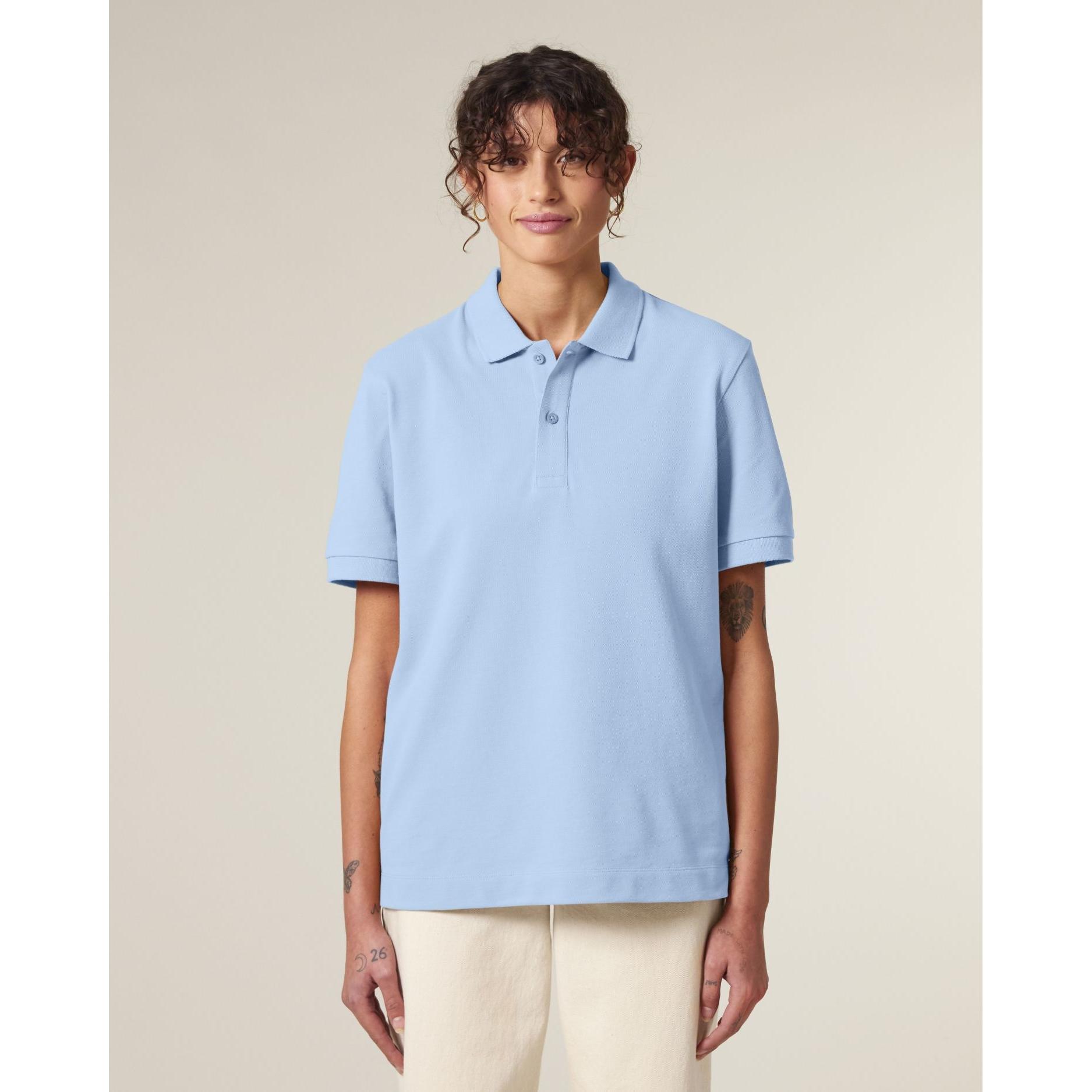 Tricou polo unisex Prepster 2.0 Blue Soul XXL