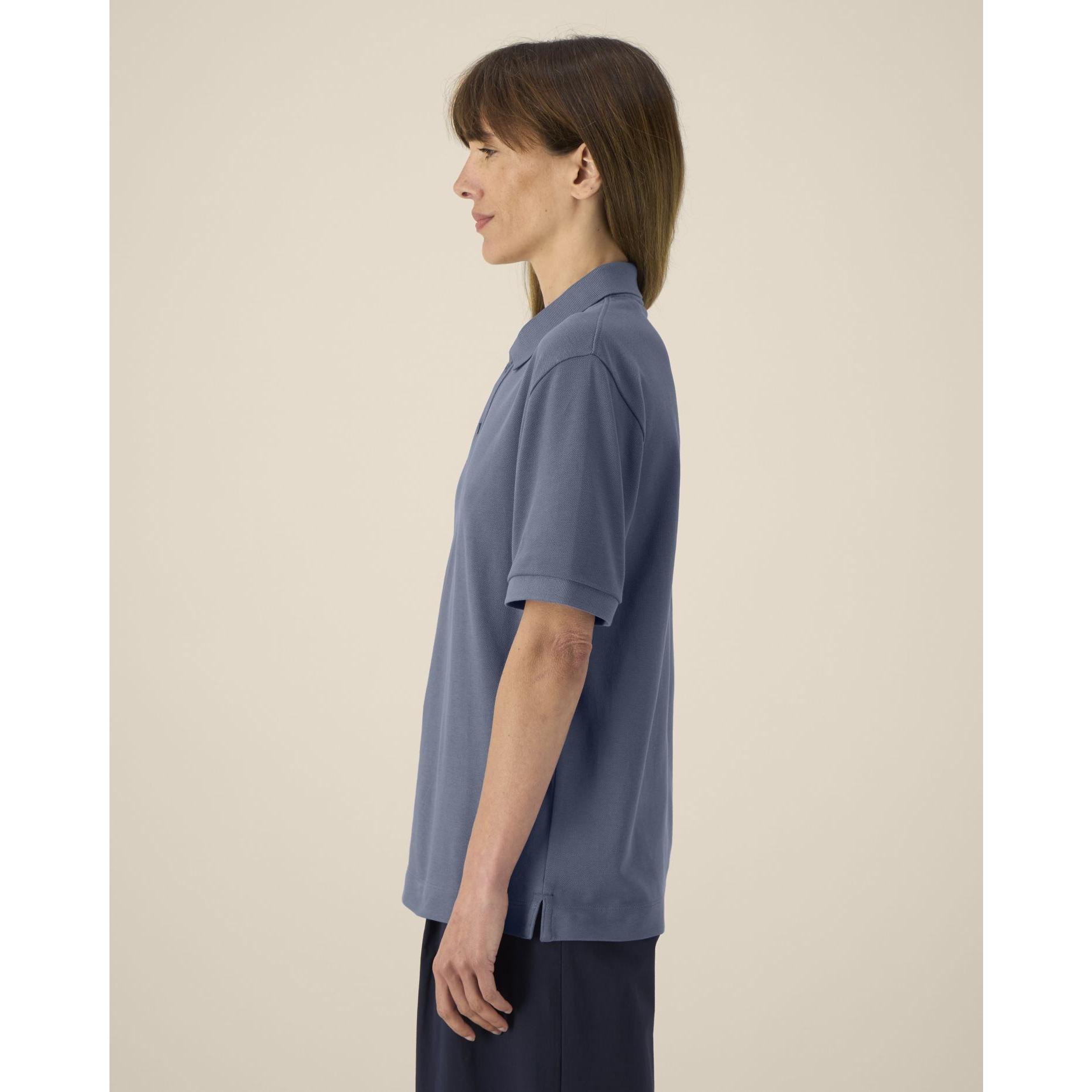 Tricou polo unisex Prepster 2.0 Blue Grey L