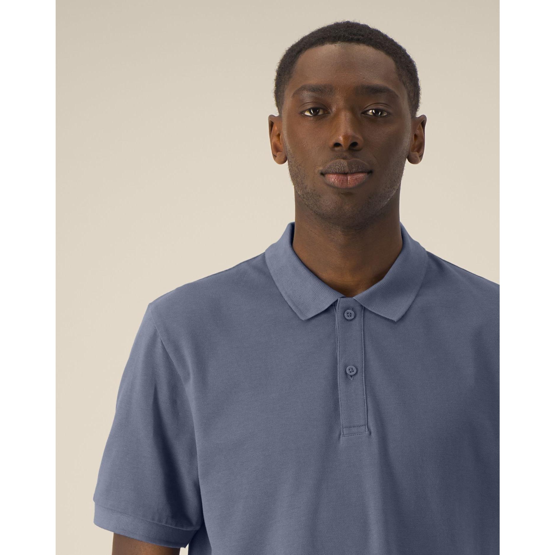 Tricou polo unisex Prepster 2.0 Blue Grey L