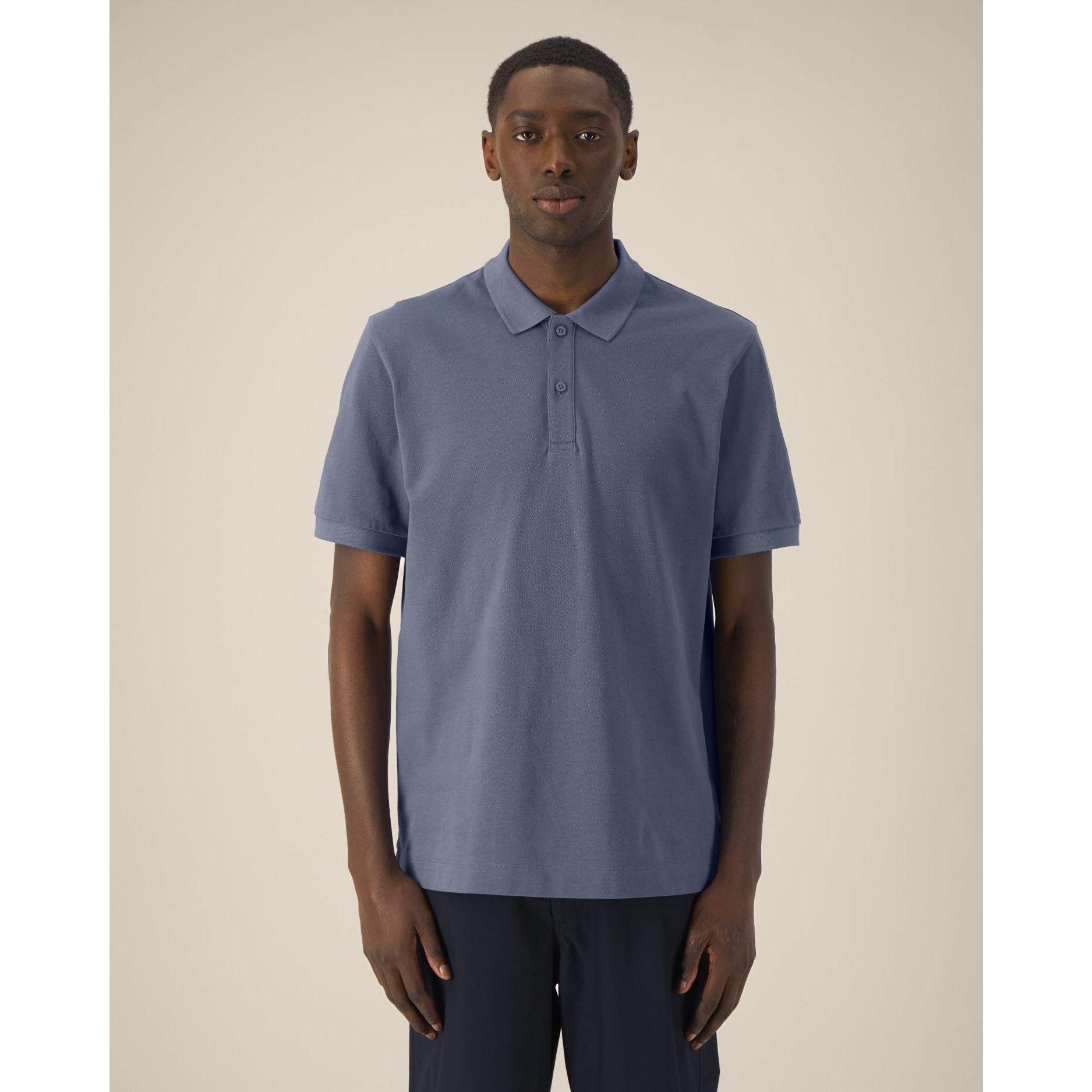 Tricou polo unisex Prepster 2.0 Blue Grey L