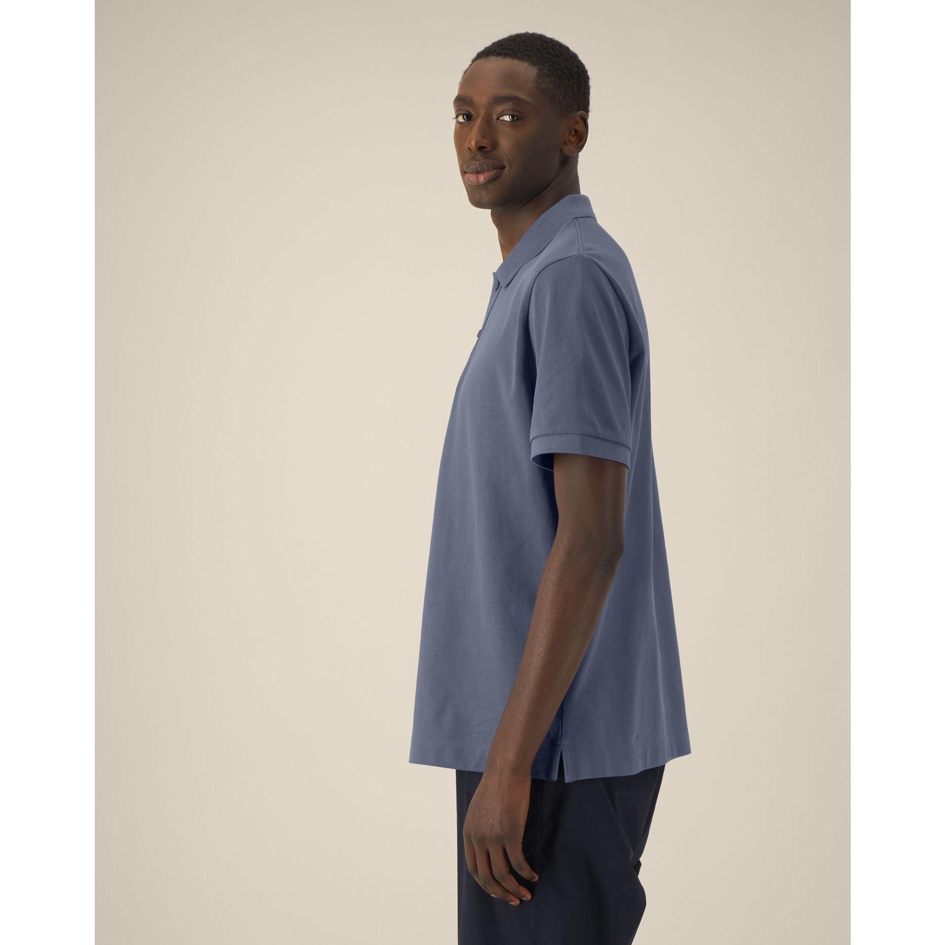 Tricou polo unisex Prepster 2.0 Blue Grey L