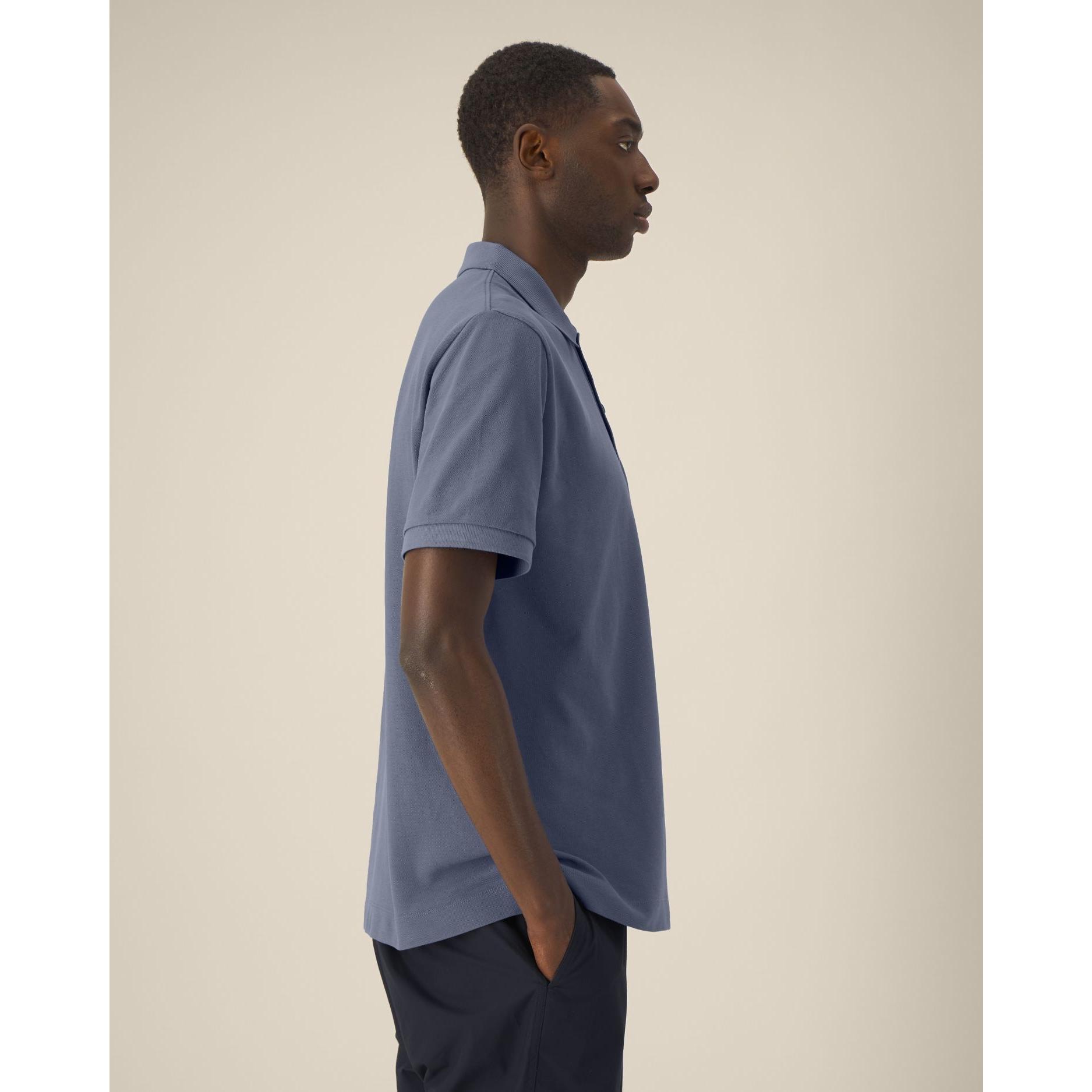 Tricou polo unisex Prepster 2.0 Blue Grey L