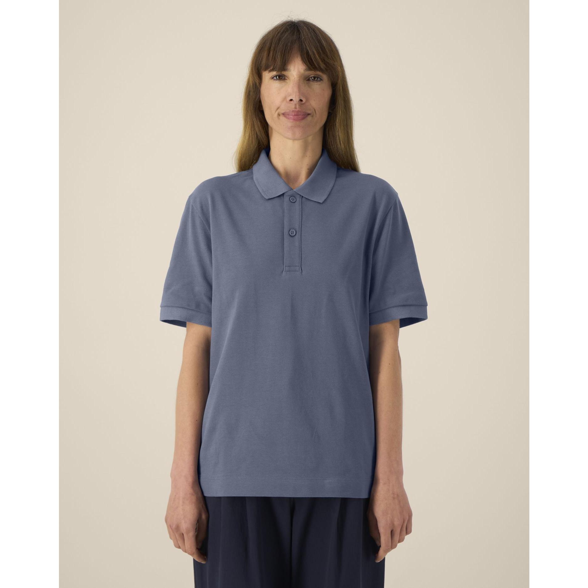 Tricou polo unisex Prepster 2.0 Blue Grey L