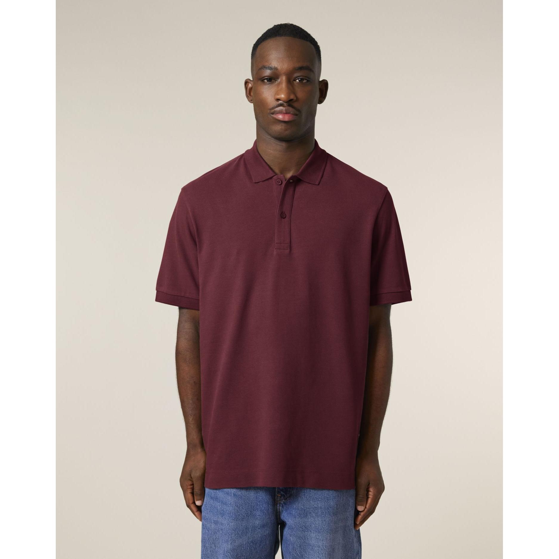 Tricou polo unisex Prepster 2.0 Burgundy 2XS