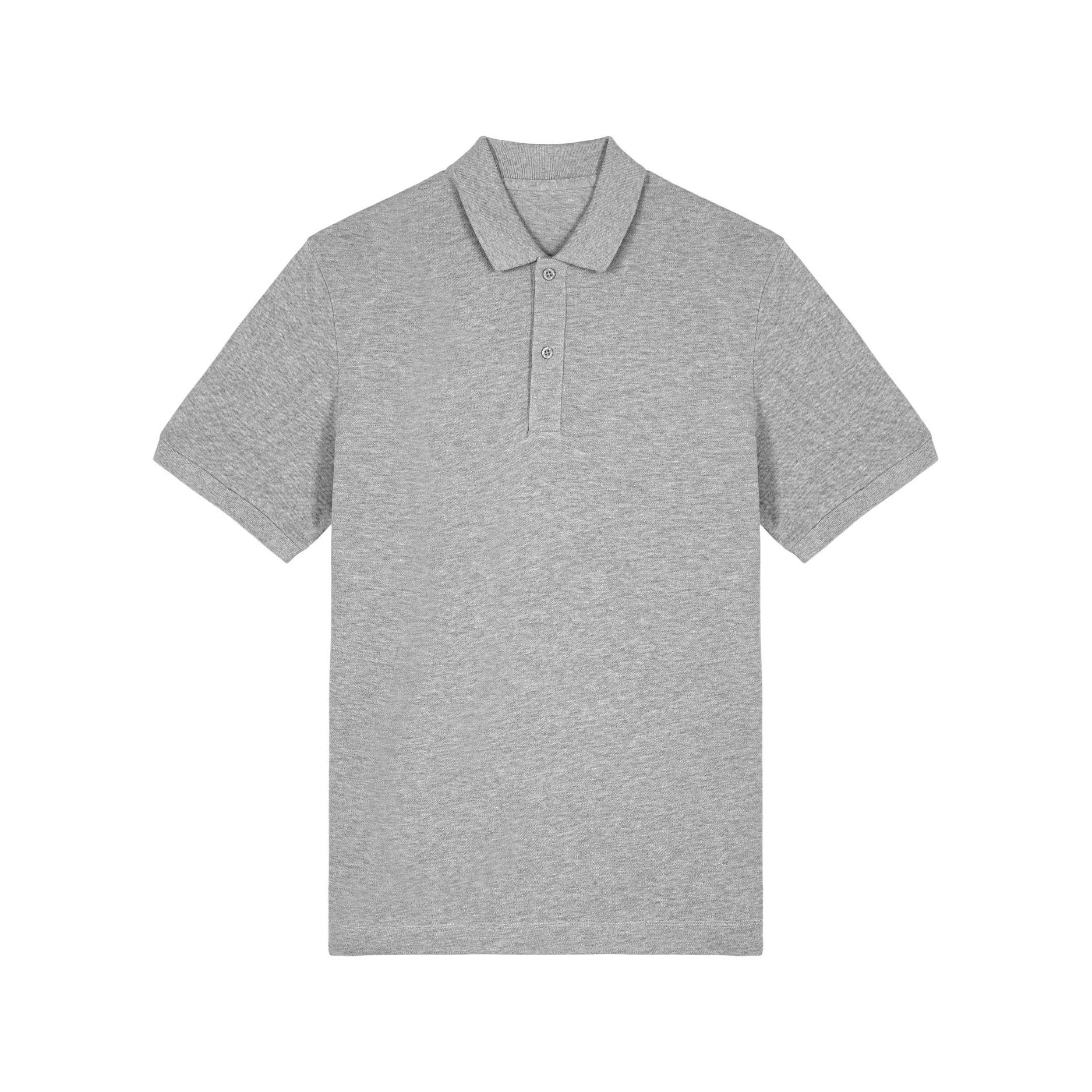 Tricou polo unisex Prepster 2.0 Heather Grey 4XL