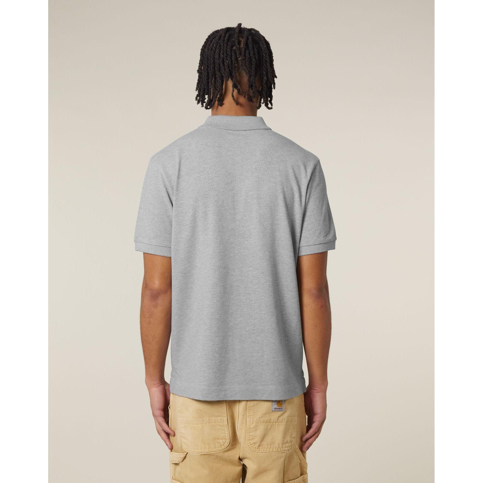 Tricou polo unisex Prepster 2.0 Heather Grey 2XS