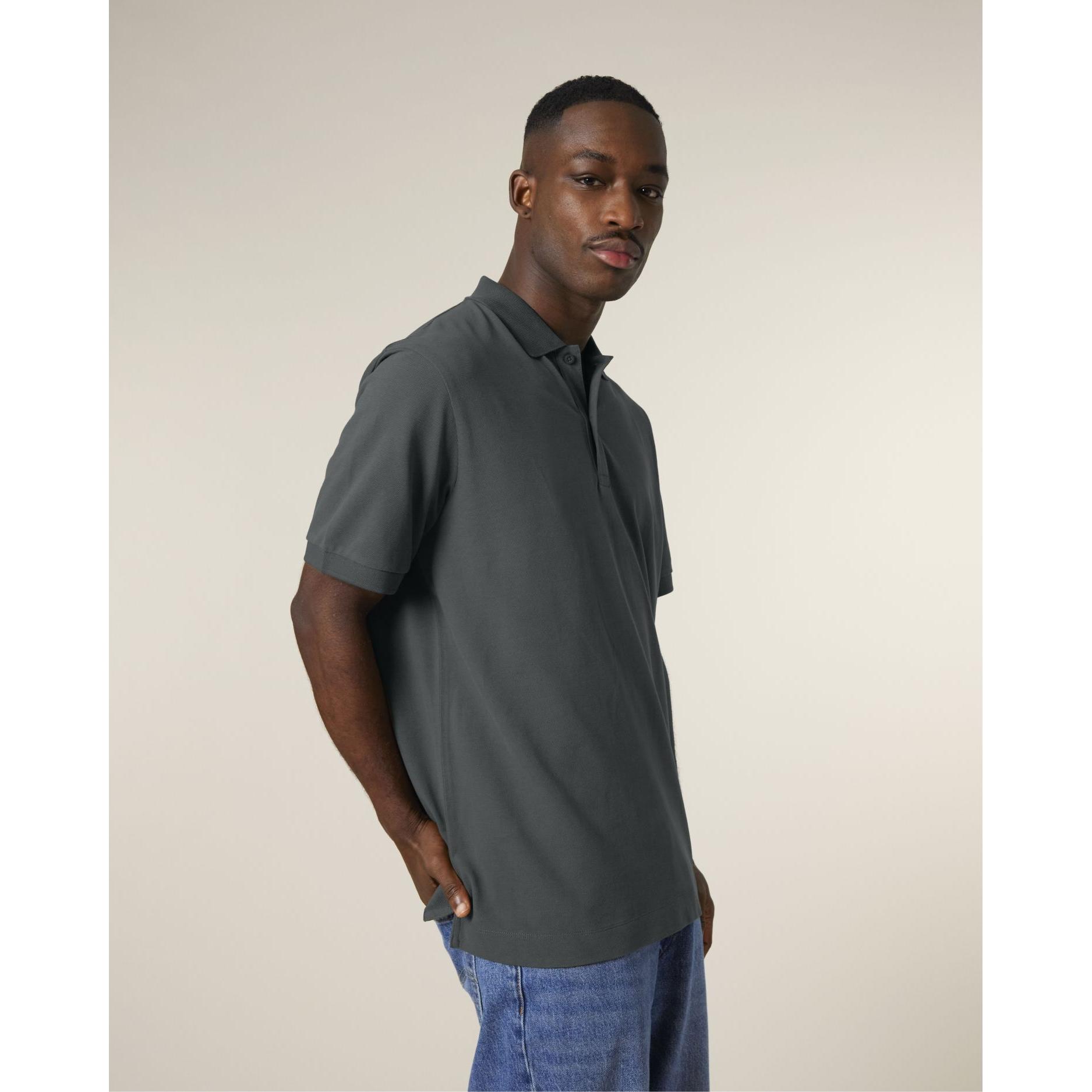 Tricou polo unisex Prepster 2.0 Anthracite 2XS