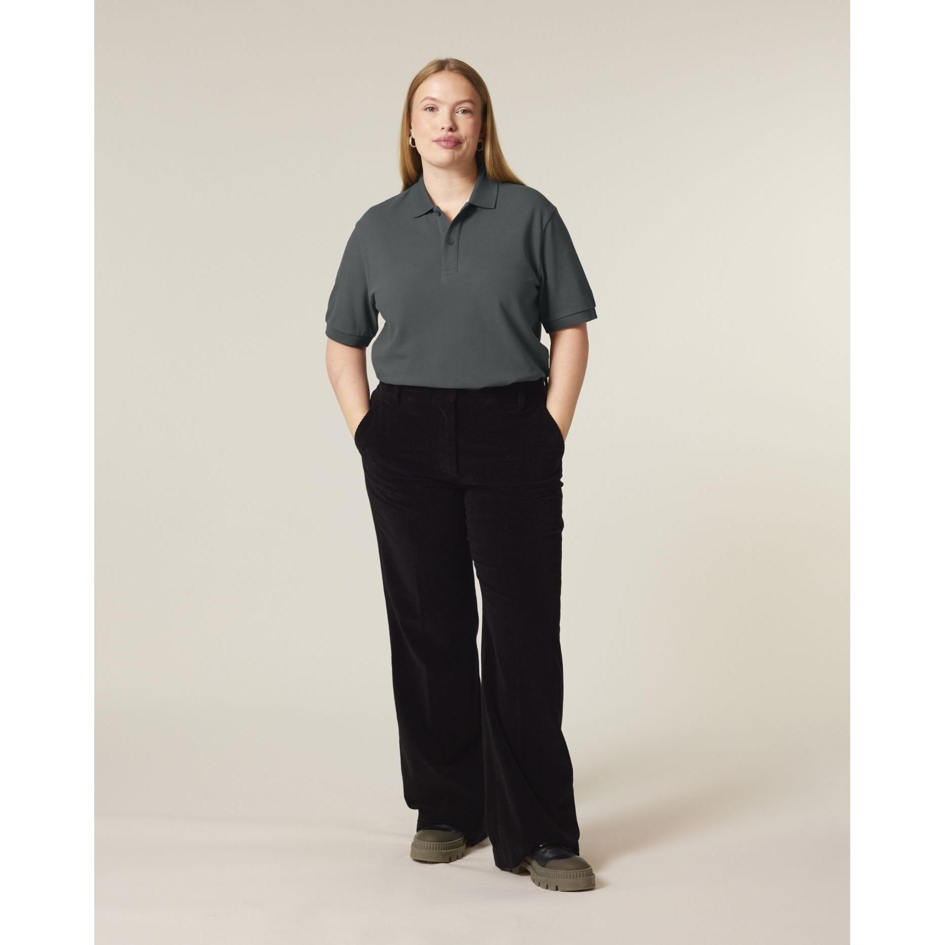 Tricou polo unisex Prepster 2.0 Anthracite 2XS