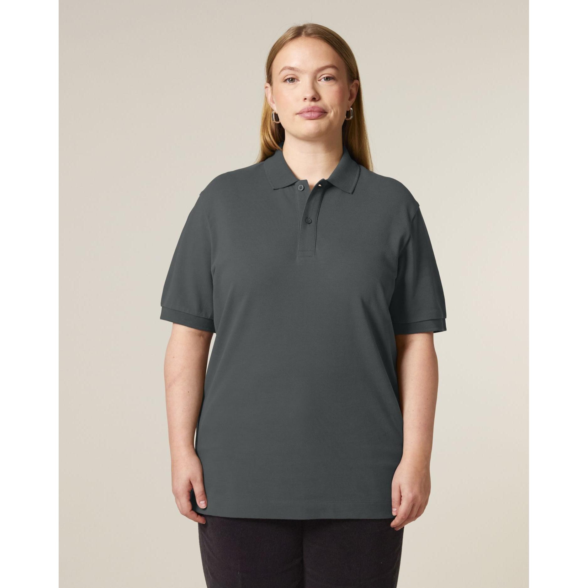 Tricou polo unisex Prepster 2.0 Anthracite 2XS