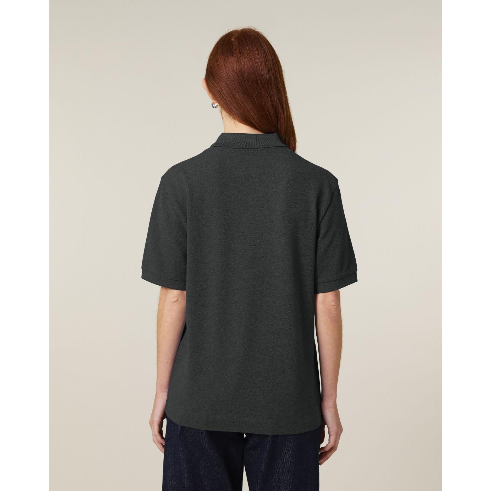 Tricou polo unisex Prepster 2.0 Dark Heather Grey XL