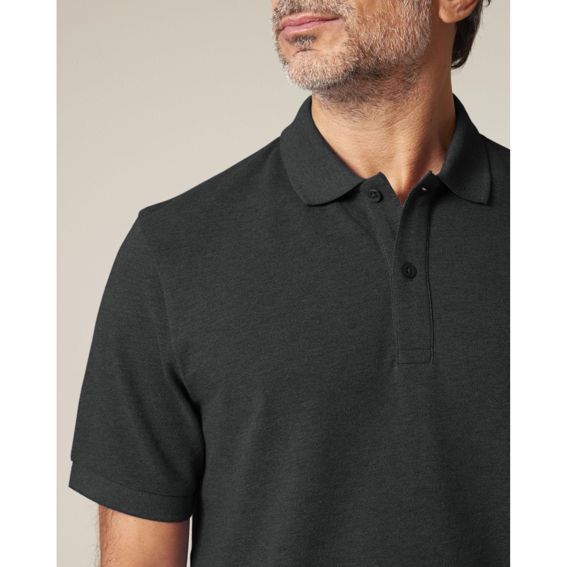 Tricou polo unisex Prepster 2.0 Dark Heather Grey XL