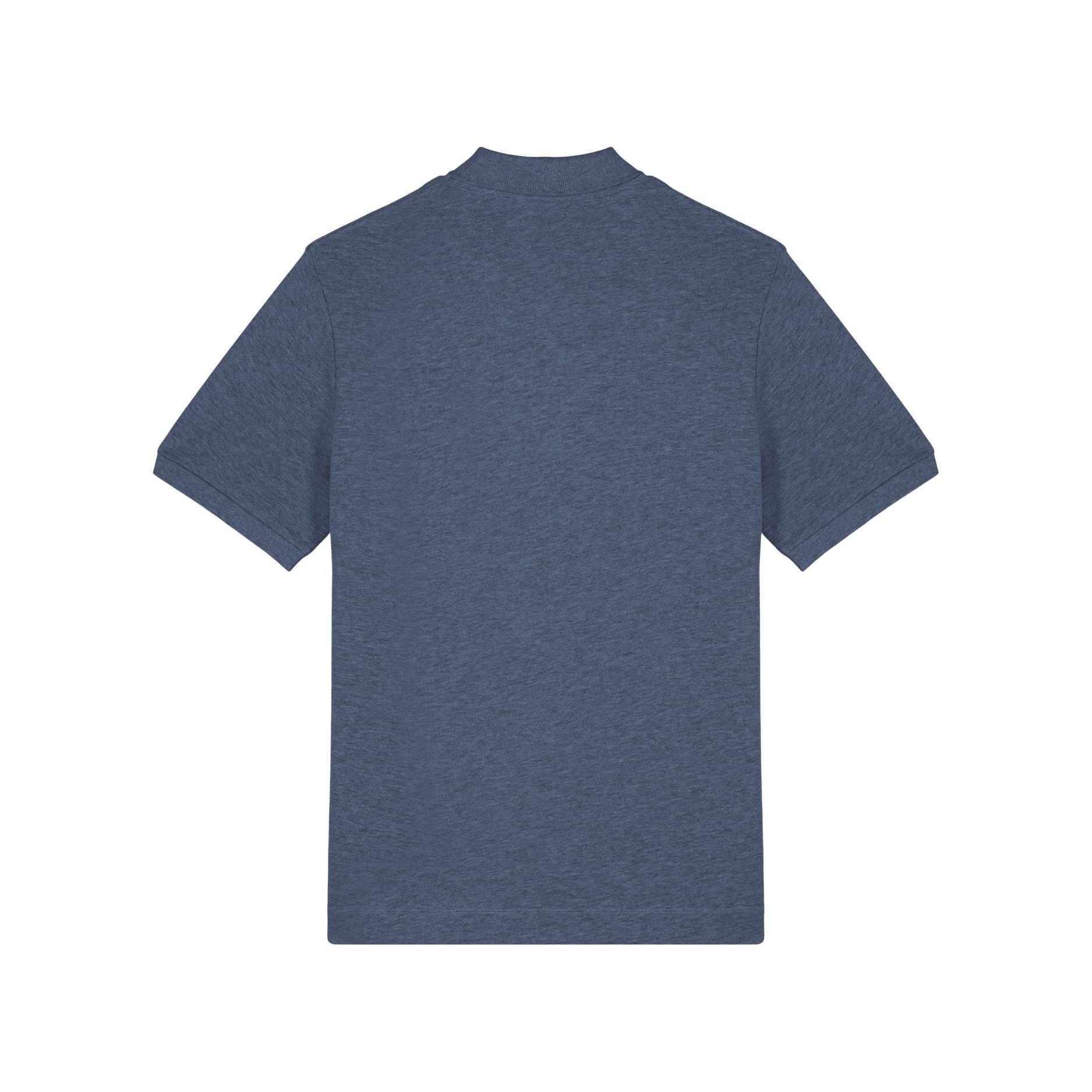 Tricou polo unisex Prepster 2.0 Dark Heather Blue 2XS