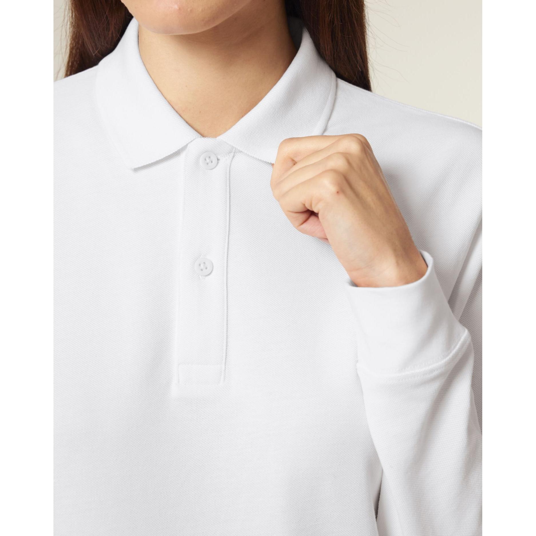 Tricou polo cu mânecă lungă Unisex Prepster 2.0 White XL