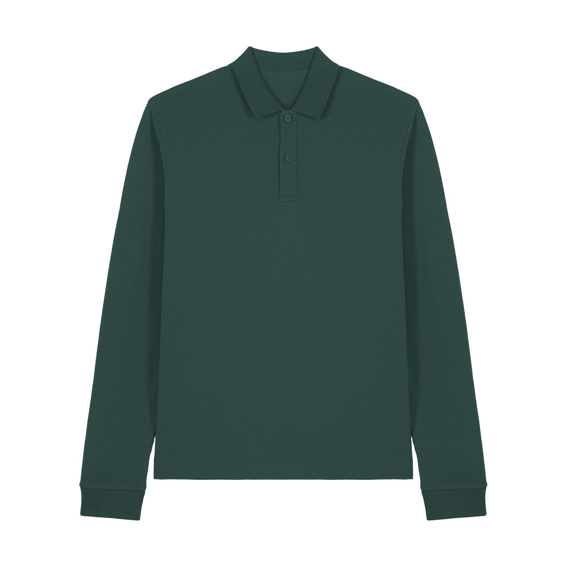 Tricou polo cu mânecă lungă Unisex Prepster 2.0 Glazed Green