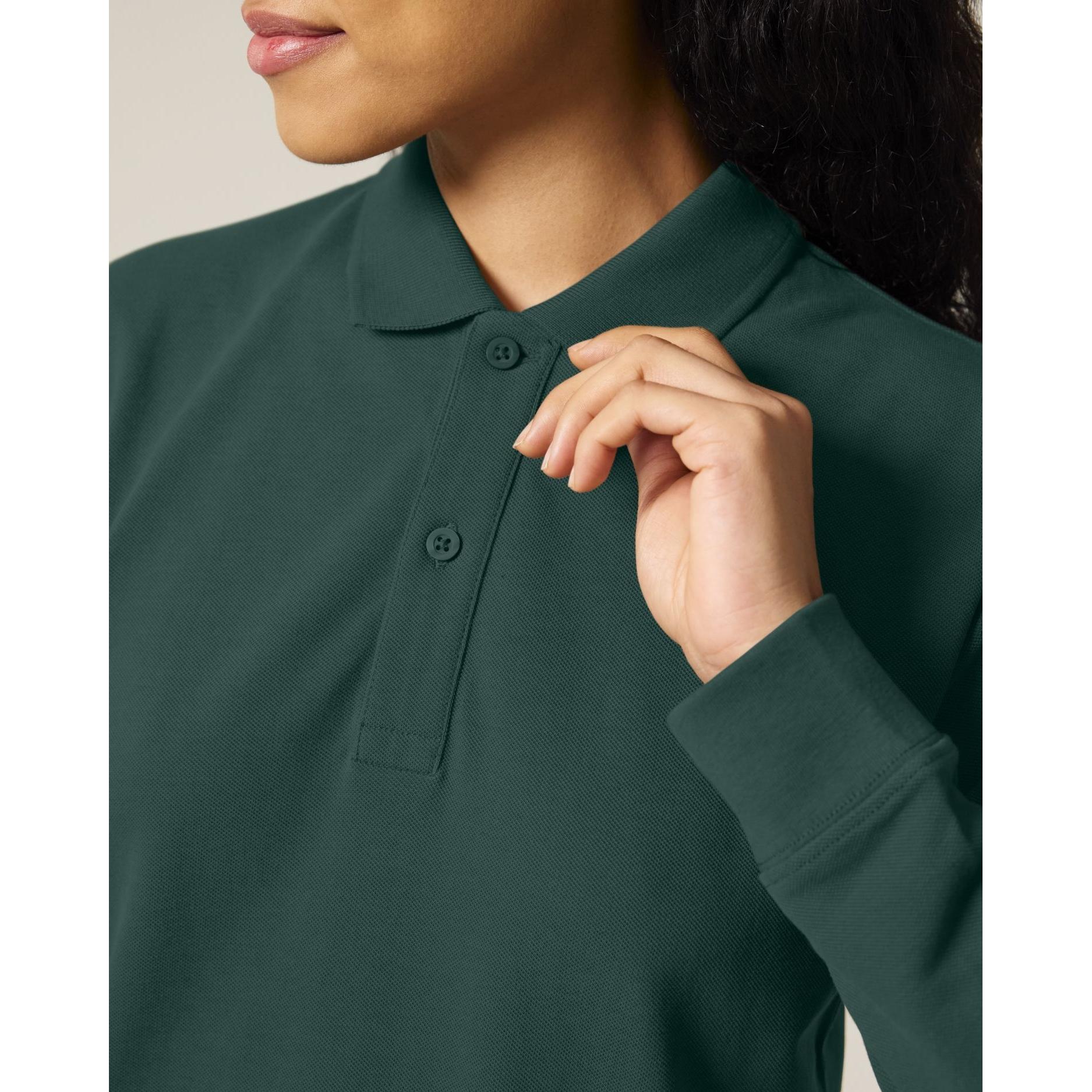 Tricou polo cu mânecă lungă Unisex Prepster 2.0 Glazed Green 3XL